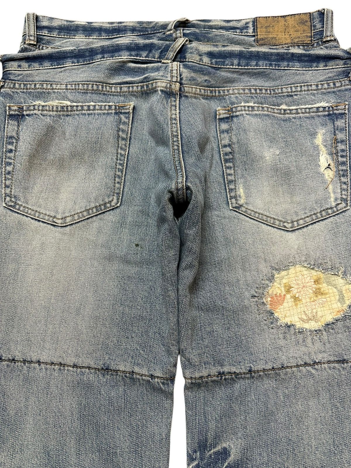 Other Vintage Japanese PPFM Double Waist Distress Style Jeans Size US 34 / EU 50 - 5 Thumbnail