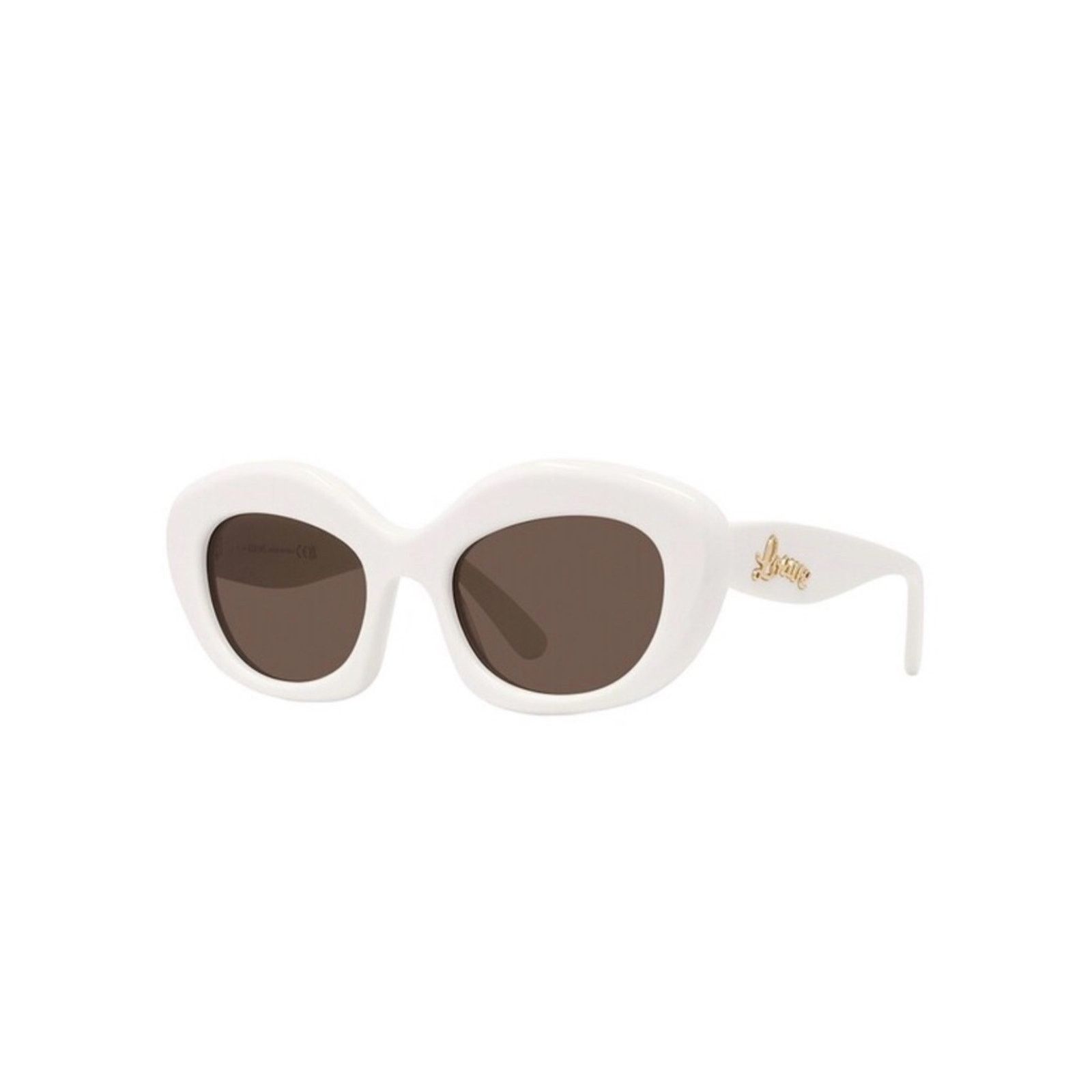 Loewe New! Loewe LW40153I 25E White Sunglasses with Brown Lenses Size ONE SIZE - 1 Thumbnail