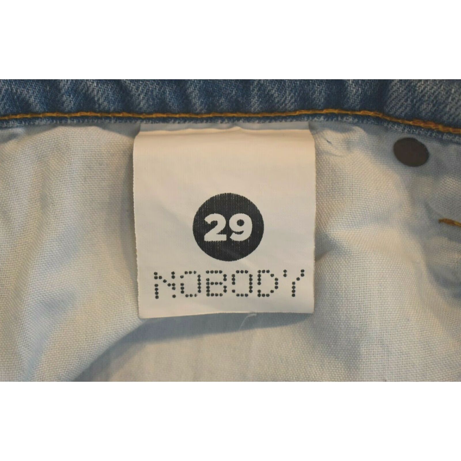Nobody Denim Nobody Denim Jeans Two Toned Distressed High Rise 32x26 Blue Denim Straight Womens Keyboard: 32x26? Size 24" / US 00 / IT 34 - 4 Thumbnail