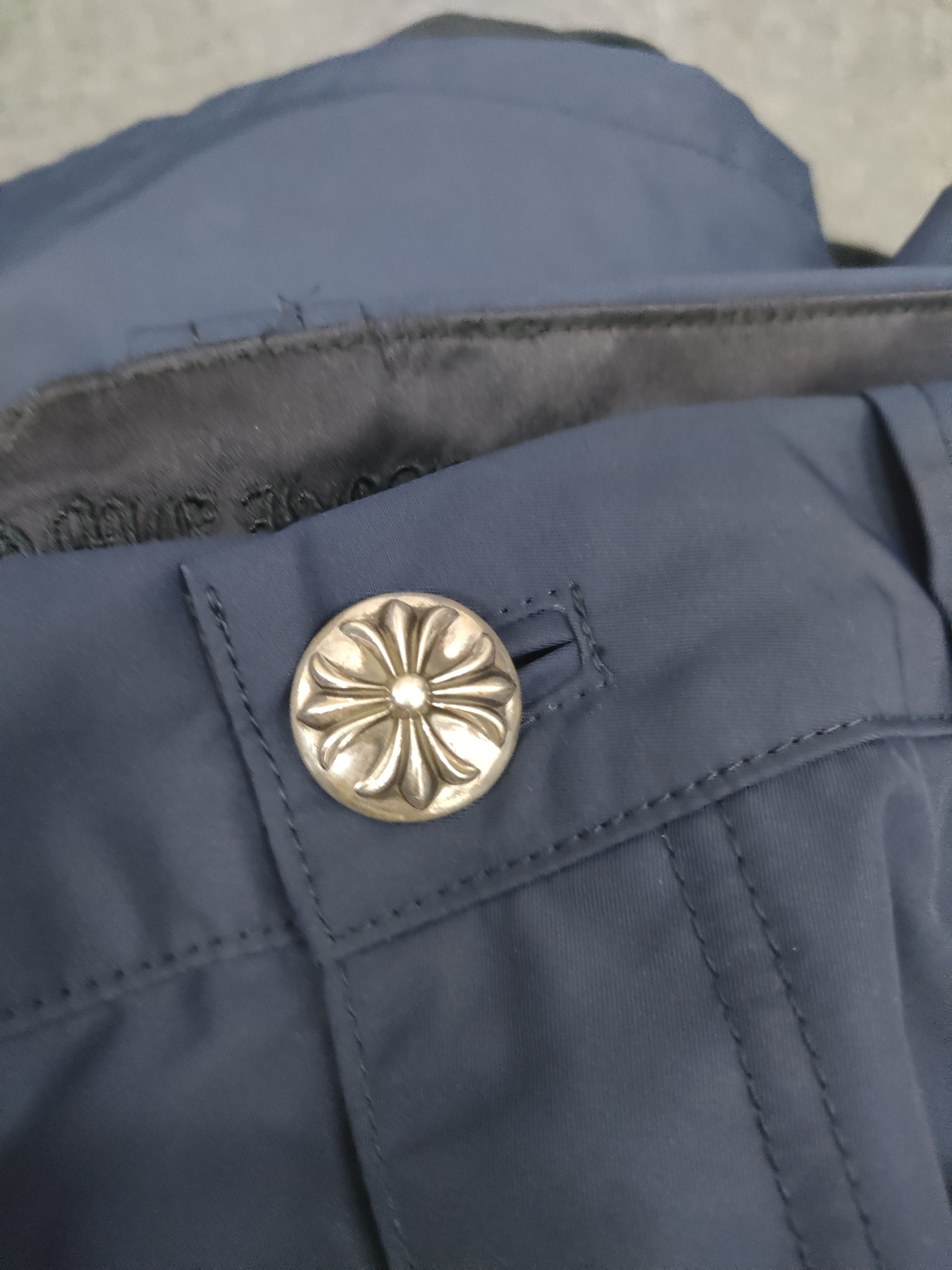 Chrome Hearts Chrome Hearts Navy Leather Double Knee Carpenter Shorts Size US 32 / EU 48 - 4 Thumbnail