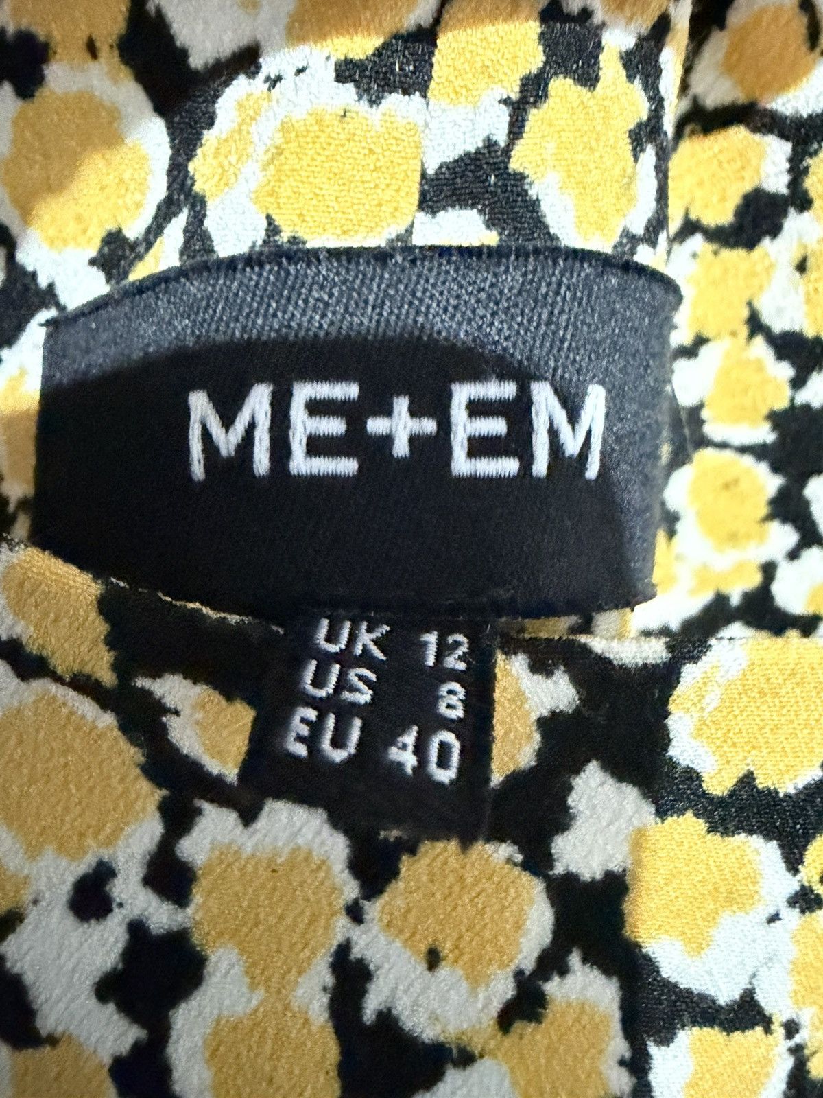 ME+EM ME+EM A-Line Maxi Skirt Size UK 12 US 8 Yellow Black Size 30" / US 8 / IT 44 - 10 Thumbnail