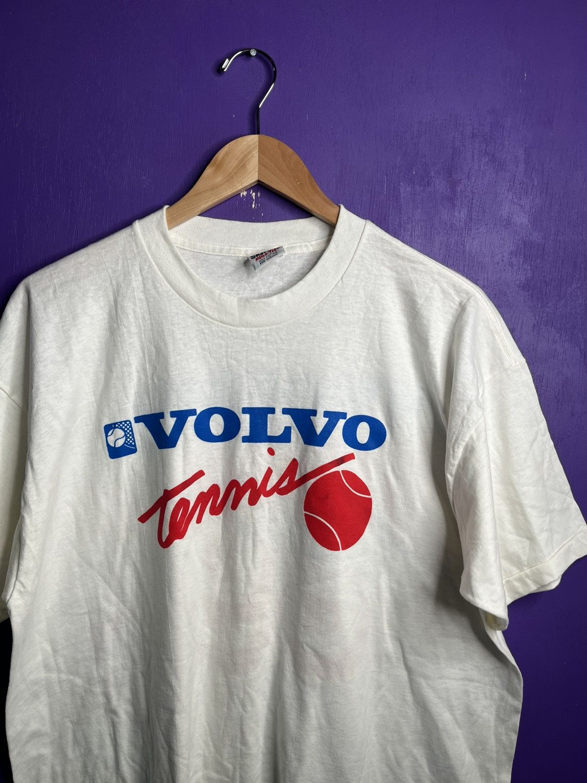 Vintage Vintage 1989 Volvo USA tennis t-shirt Size US XL / EU 56 / 4 - 3 Thumbnail