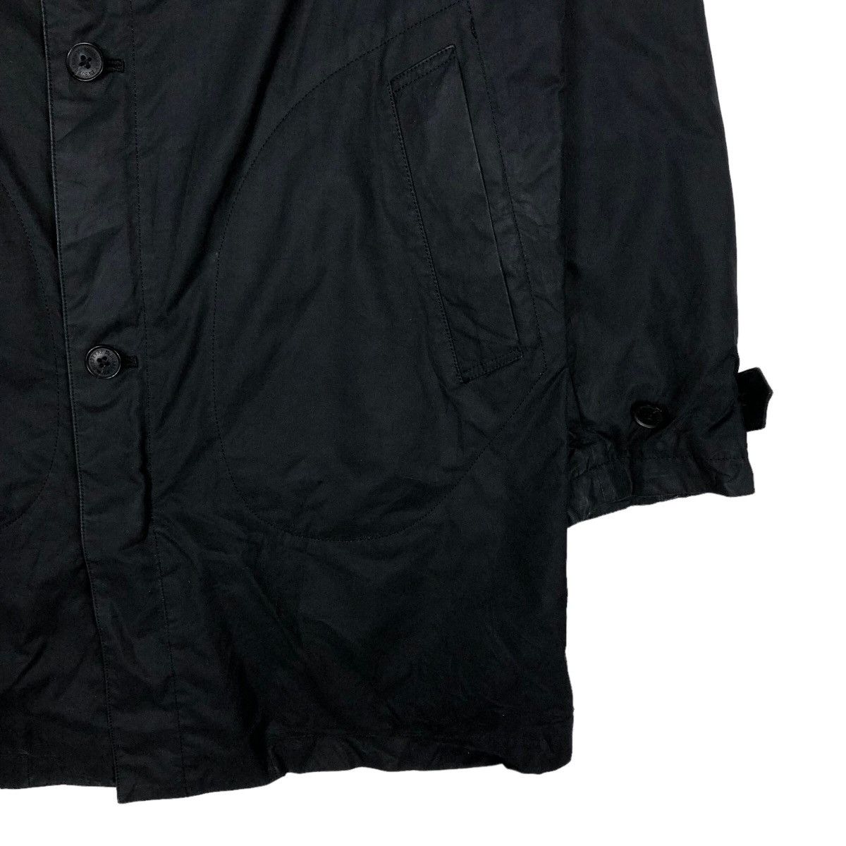 Burberry 🔥Rich Black Vintage Burberry Black Label Long Jacket Size US L / EU 52-54 / 3 - 5 Thumbnail