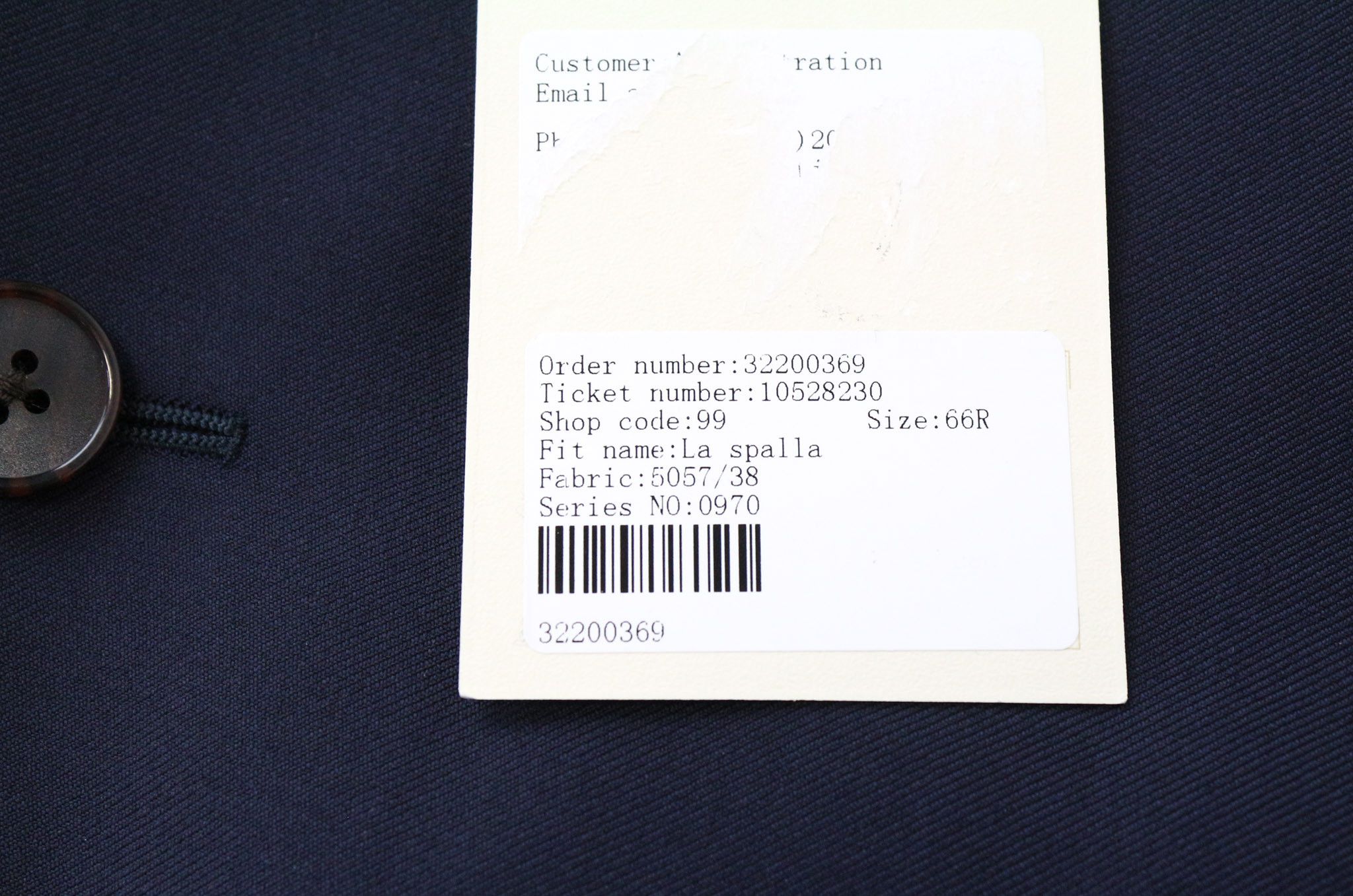 Suitsupply LA SPALLA UK56R Navy Wool S110s Blazer 75043 Size 54R - 5 Thumbnail