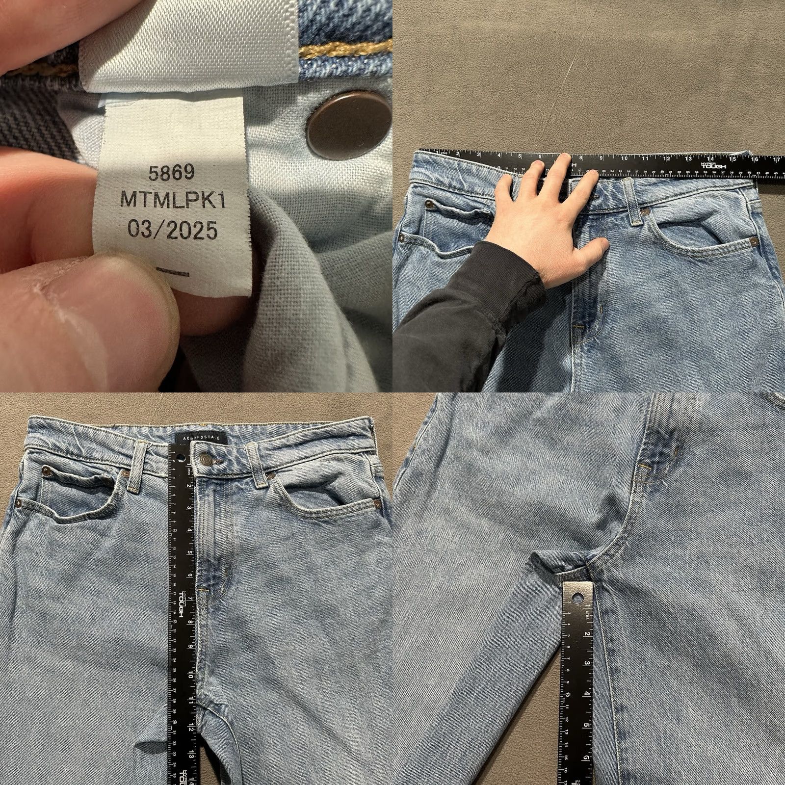 Vintage Aéropostale Jeans Men 32x32 Blue Denim Light Wash Straight Classic 5-Pocket Regular Fit Size 32 Size US 32 / EU 48 - 8 Thumbnail