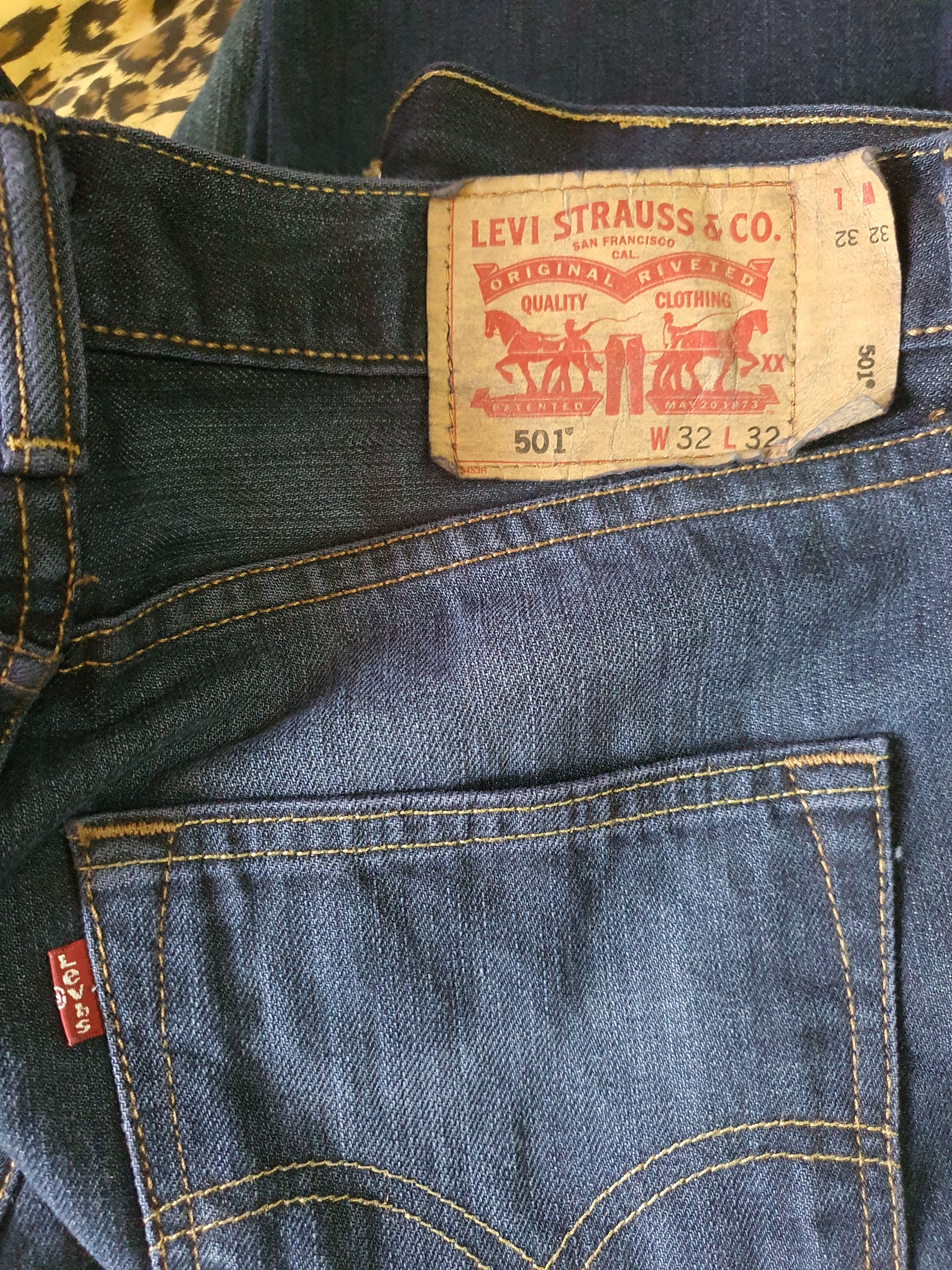 Levi's Levi Strauss & Co. 501 Straight Cut Denim Size US 32 / EU 48 - 13 Thumbnail