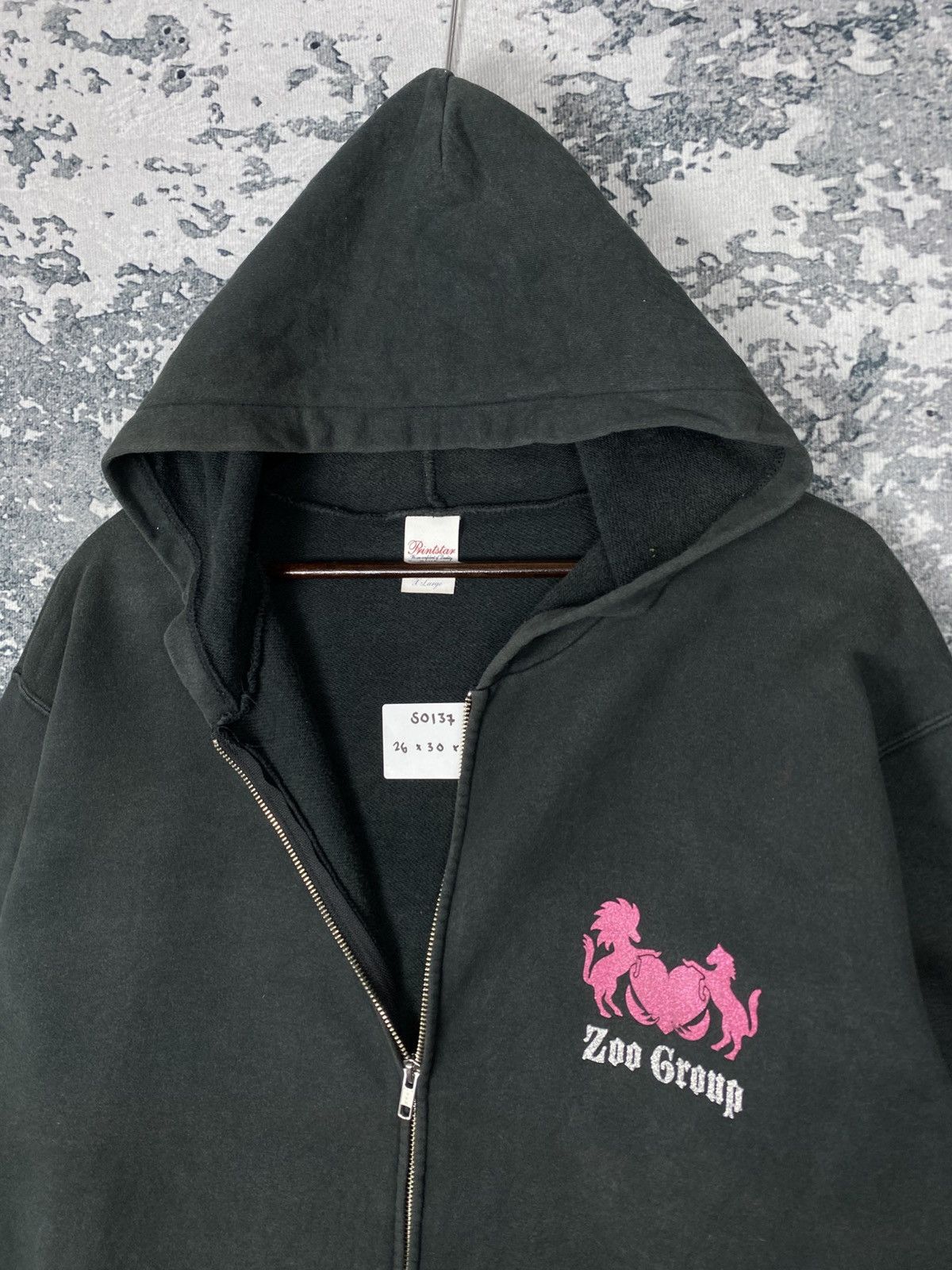 Japanese Brand Vintage Zoo Group Zip Up Hoodies Size US XL / EU 56 / 4 - 6 Thumbnail