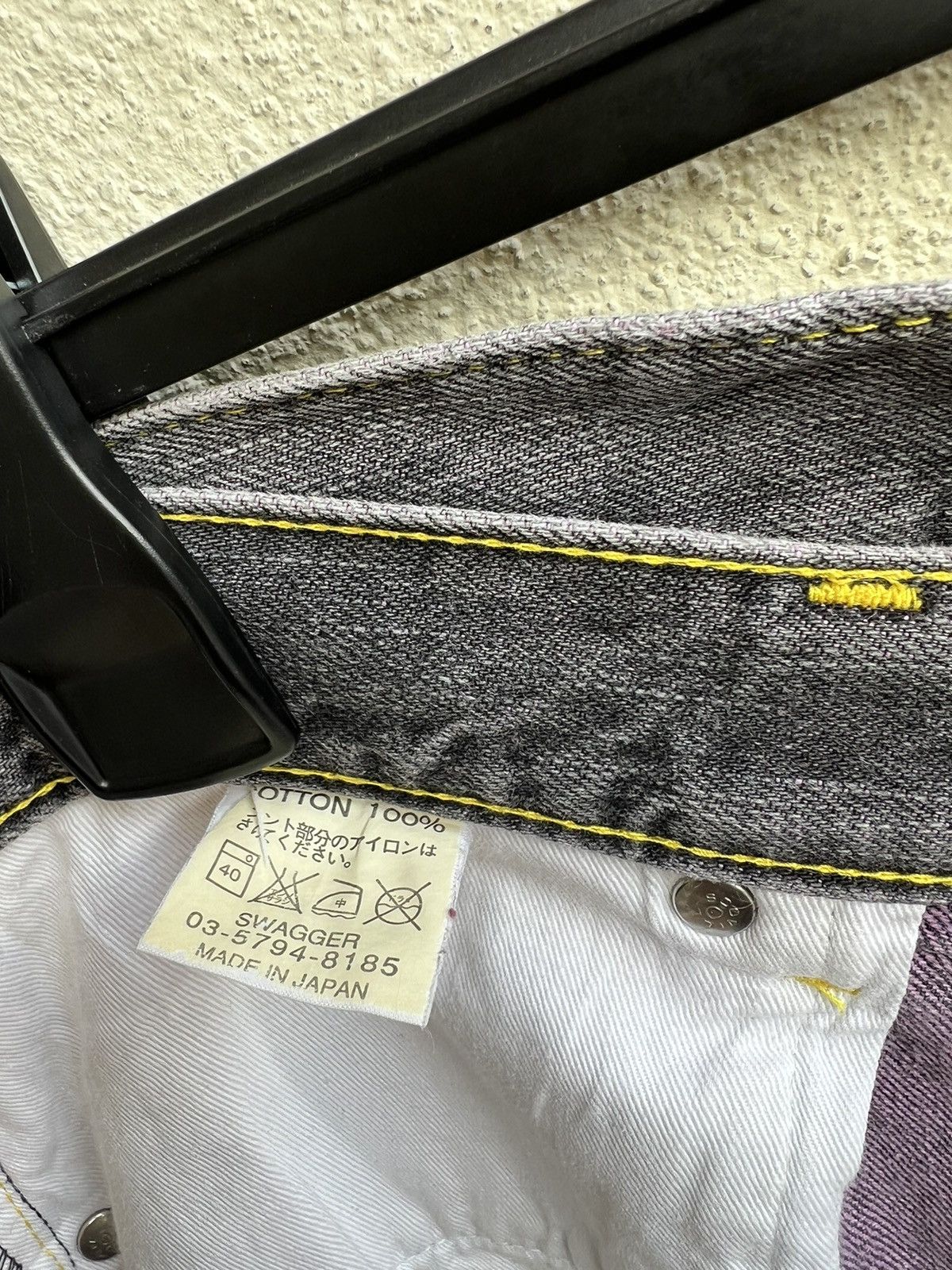 Swagger Vintage Swagger Japan Fade Black Denim Selvedge Jeans Size US 34 / EU 50 - 24 Thumbnail
