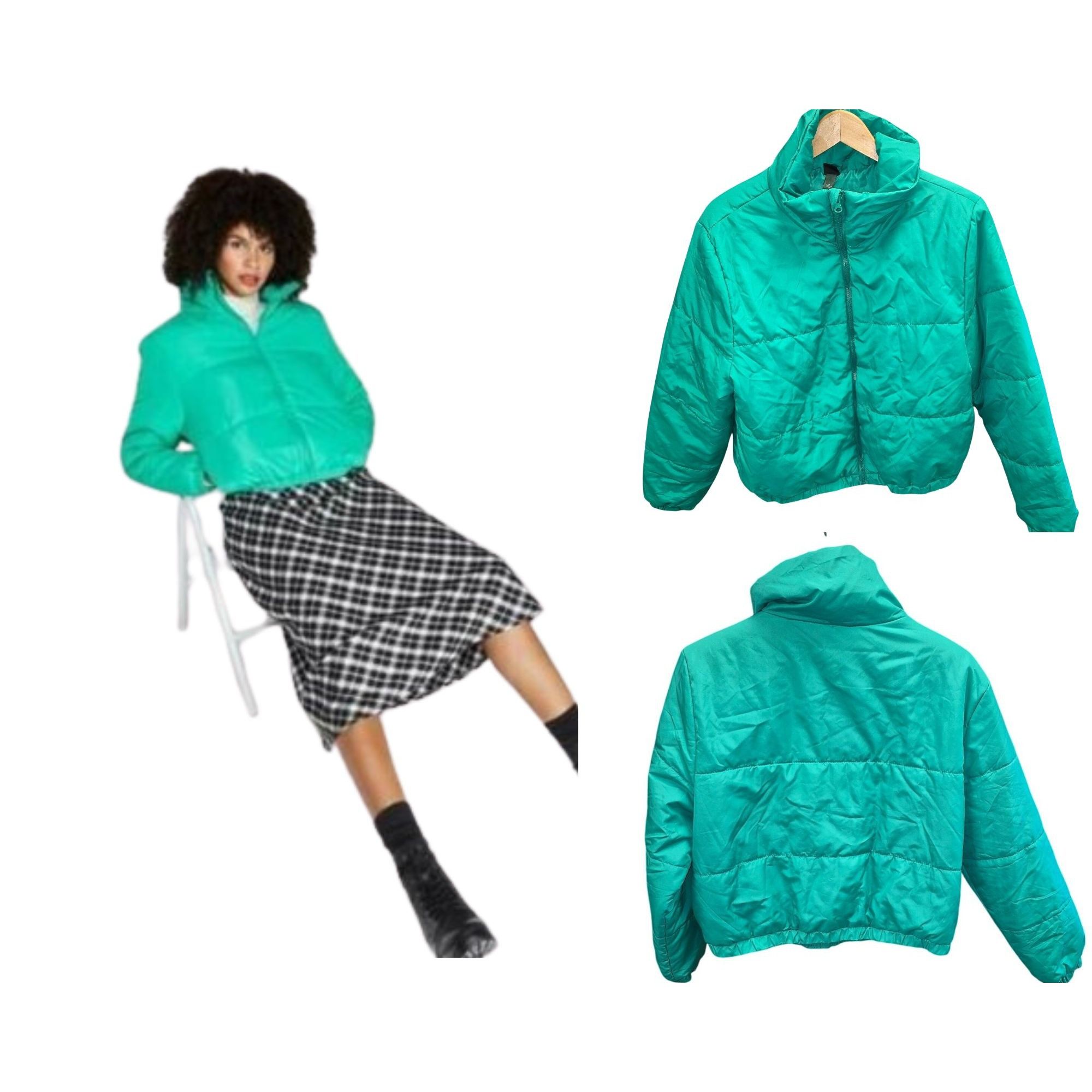 Other Wild Fable Womens Medium Long Sleeve Zip-Up Puffer Jacket In Size M / US 6-8 / IT 42-44 - 1 Thumbnail