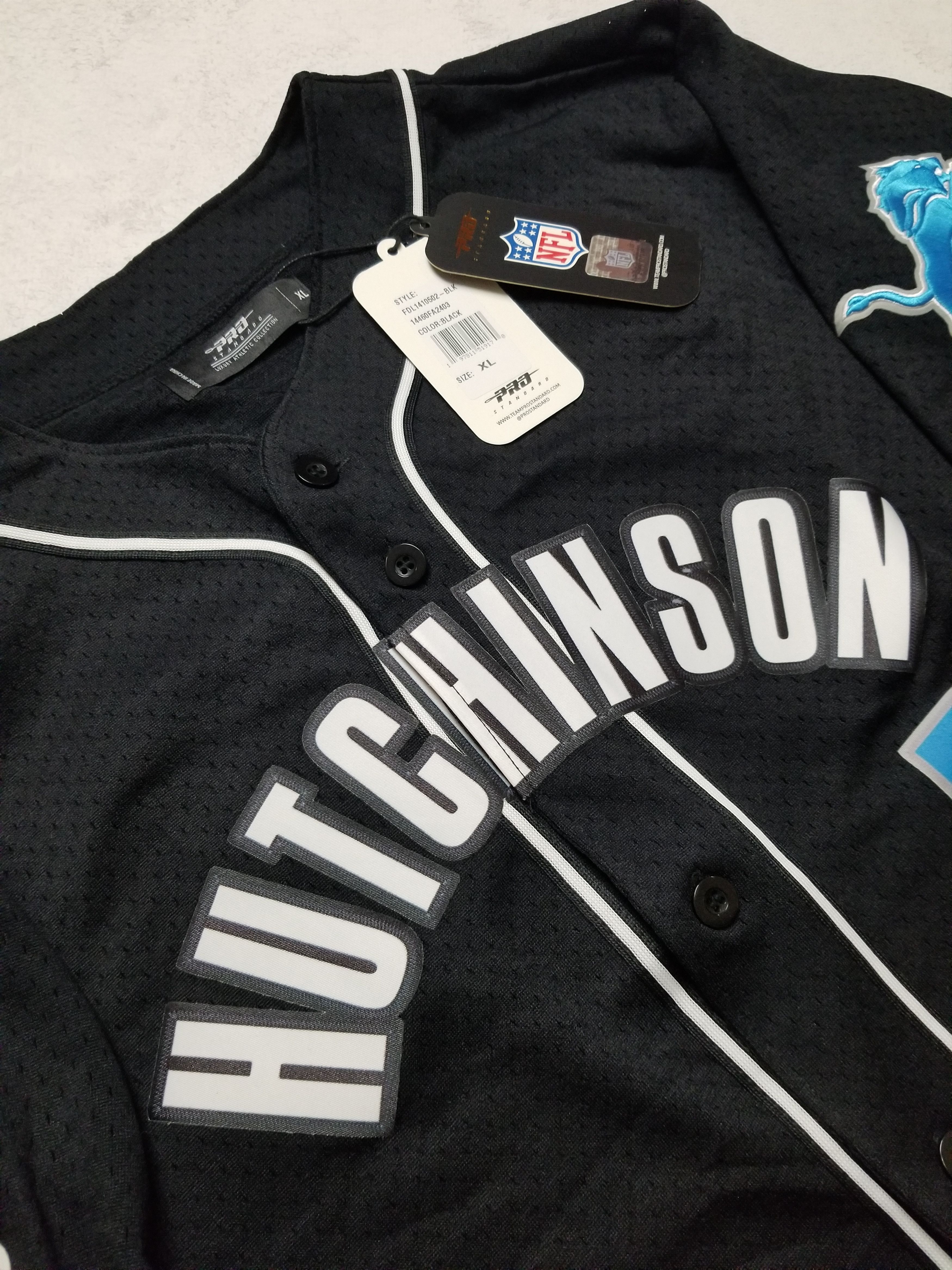 Pro Standard Detroit Lions Aidan Hutchinson Mesh Baseball Jersey Size US XL / EU 56 / 4 - 12 Thumbnail