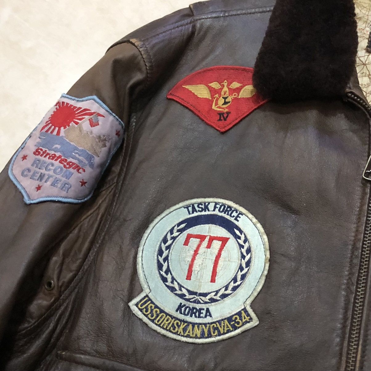 Avirex VTG 80s Avirex G-1 Patch U.S ARMY Air Forces Leather Jacket Size US XL / EU 56 / 4 - 6 Thumbnail