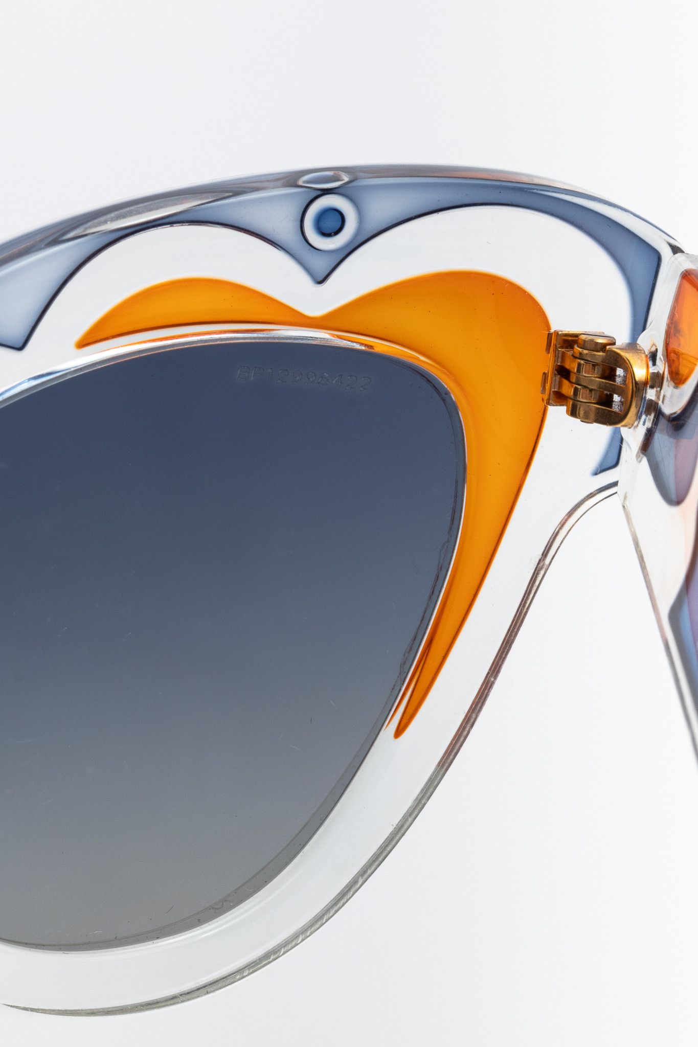 Miu Miu Miu Miu SMU 07P Clear Swirl Cat-Eye Sunglasses Size ONE SIZE - 8 Thumbnail