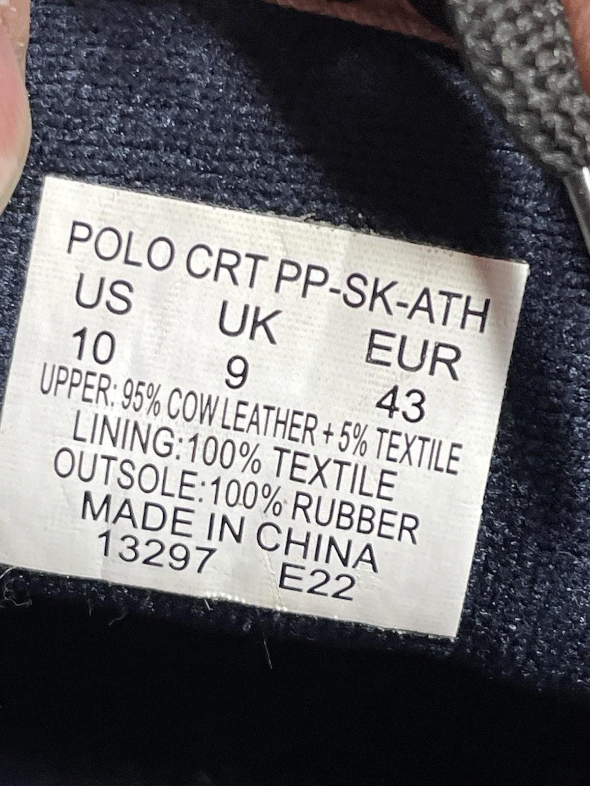 Polo Ralph Lauren Polo Ralph Lauren Court Leather Sneakers Mens Size 10 Size US 10 / EU 43 - 10 Thumbnail