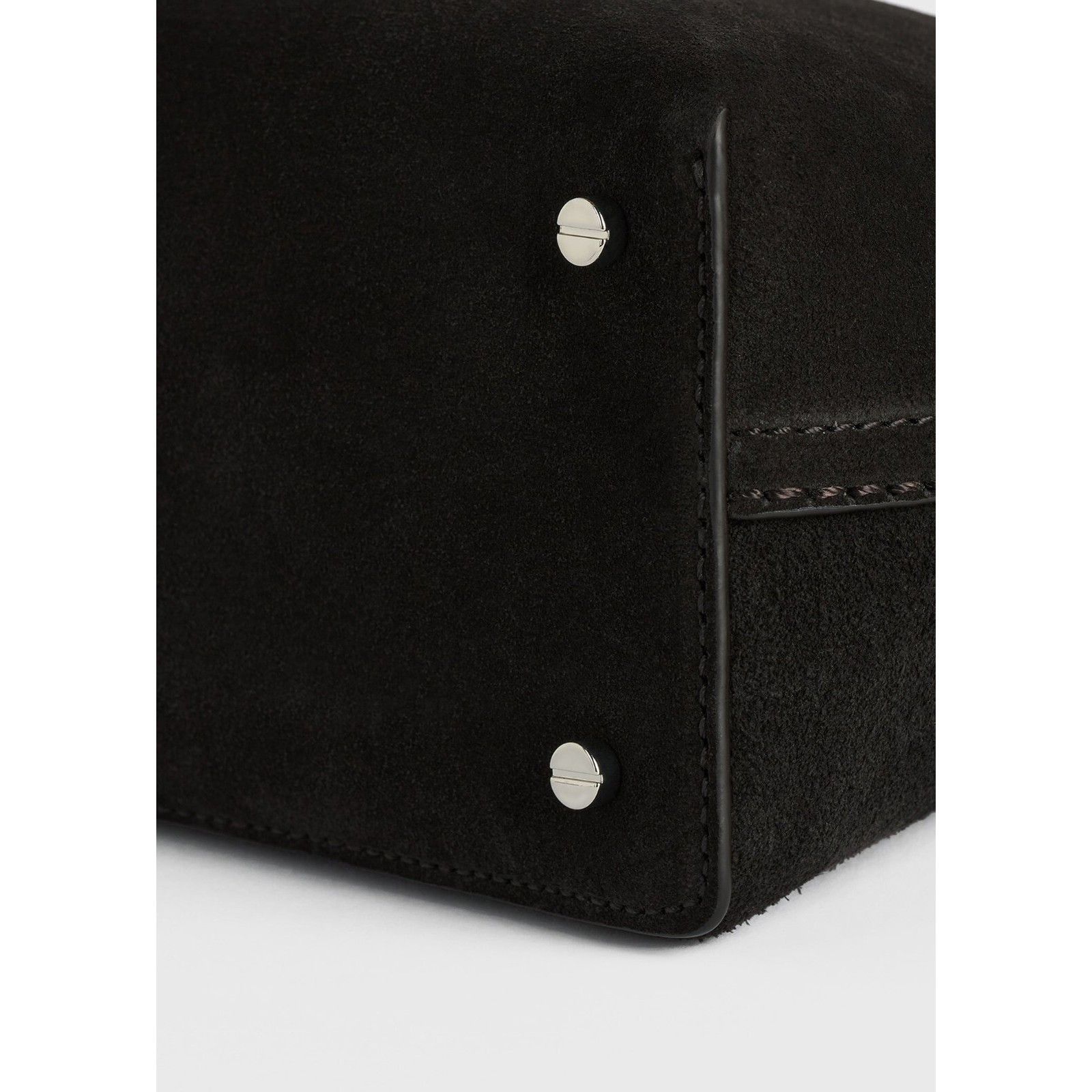 Toteme TOTEME T-Lock $990 Espresso Suede Clutch New And Authentic Size ONE SIZE - 4 Thumbnail
