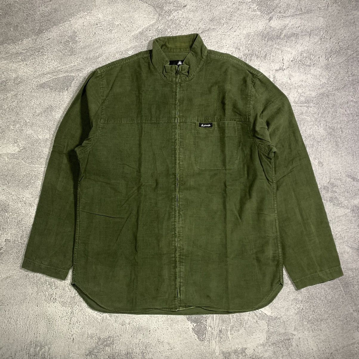 Airwalk Vintage AIR WALK Corduroy Flannel Zipper Shirt Size US L / EU 52-54 / 3 - 5 Thumbnail