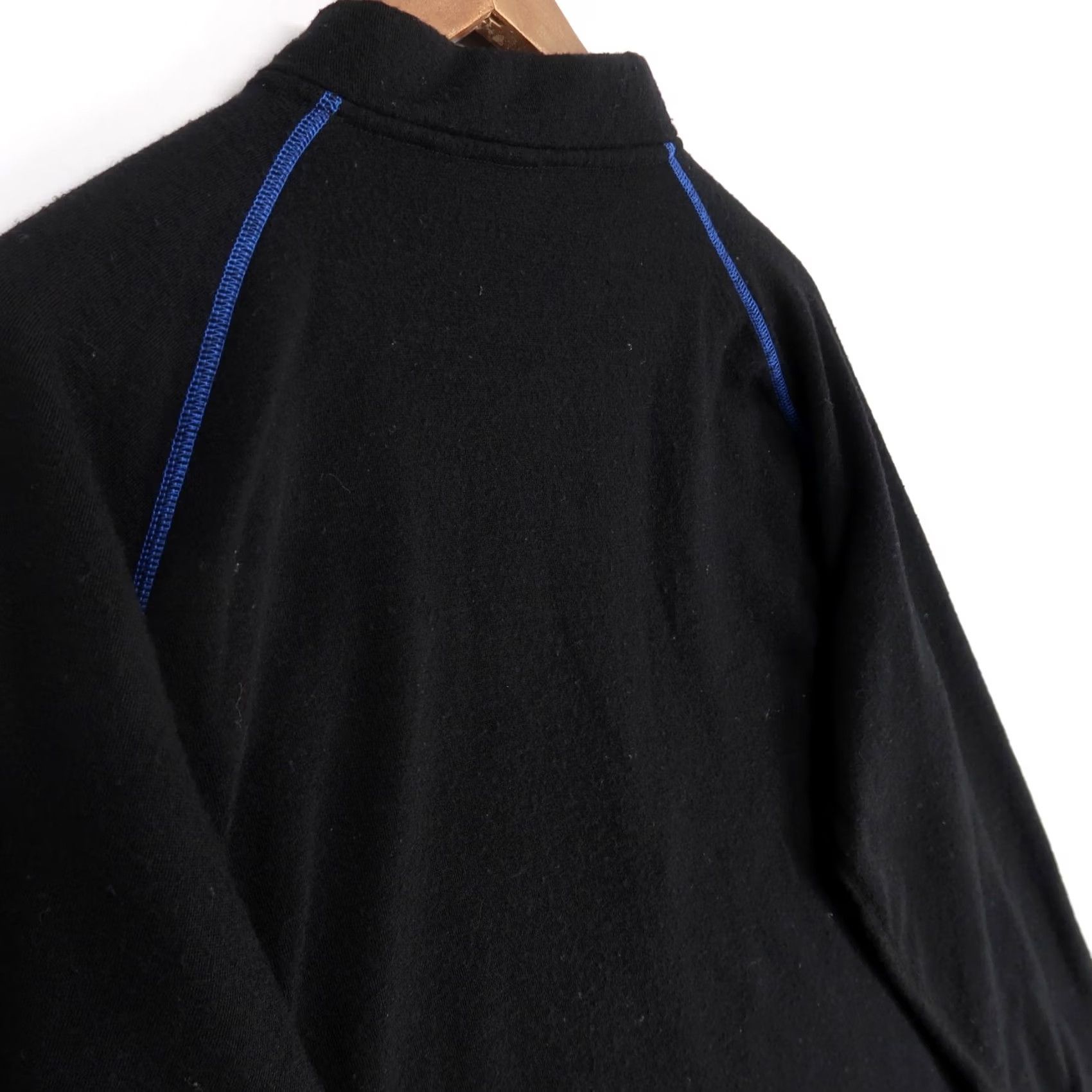 Layer 8 VINTAGE Ice Armour Clam Pullover Mens L Black Merino Wool Quarter Zip Base Layer Top Size US L / EU 52-54 / 3 - 4 Thumbnail