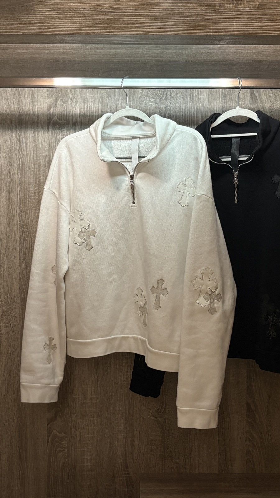 Chrome Hearts Chrome Hearts Cross Patch Half Zip Black M Size US M / EU 48-50 / 2 - 3 Thumbnail