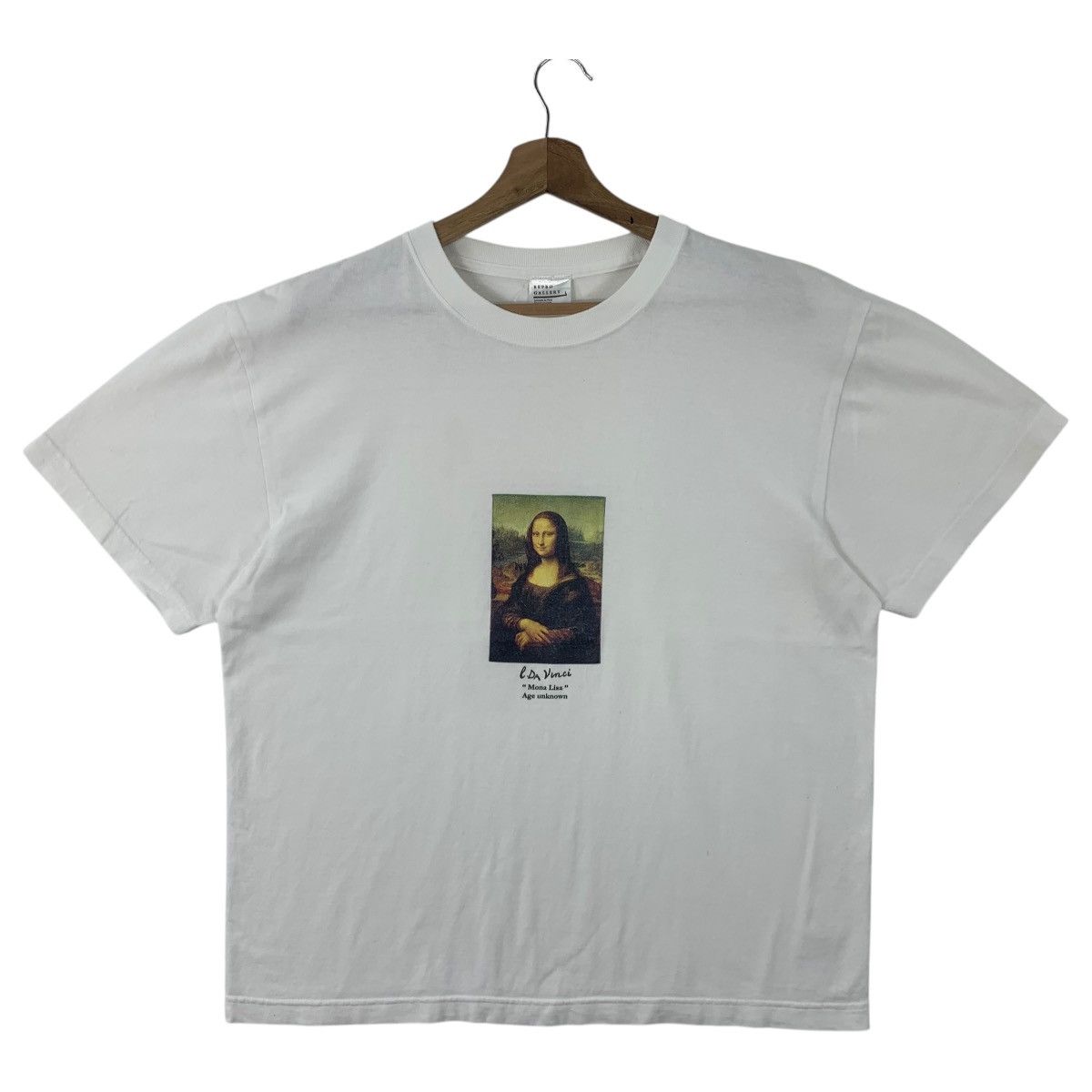 Japanese Brand MONA LISA By leanardo da vincci art picture tee Size US L / EU 52-54 / 3 - 1 Thumbnail