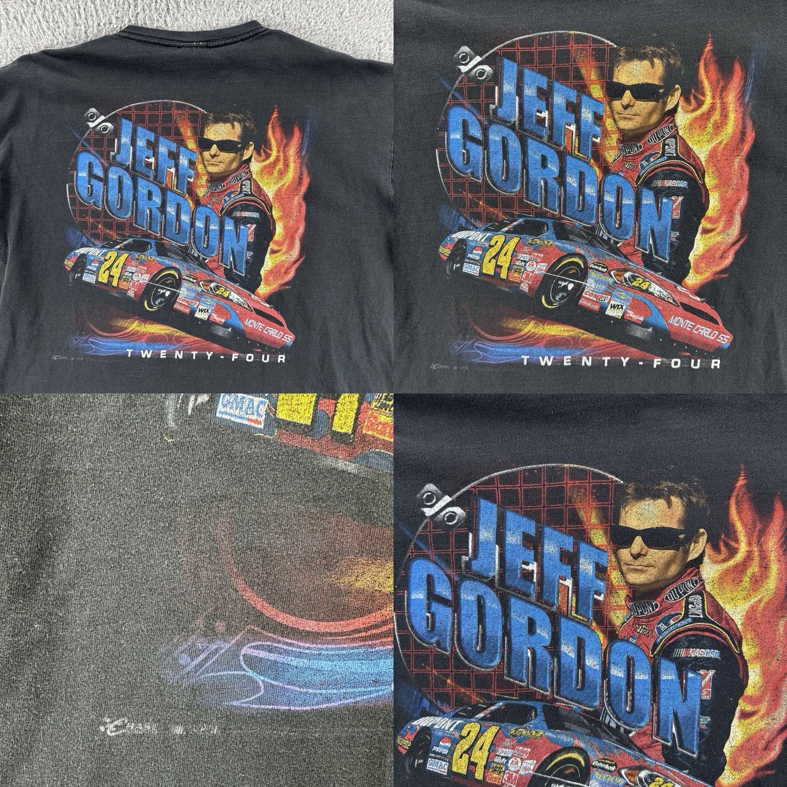 Vintage VINTAGE Chase Authentic Adults XL Black Shirt NASCAR Jeff Gordon Tee Size US XL / EU 56 / 4 - 11 Thumbnail