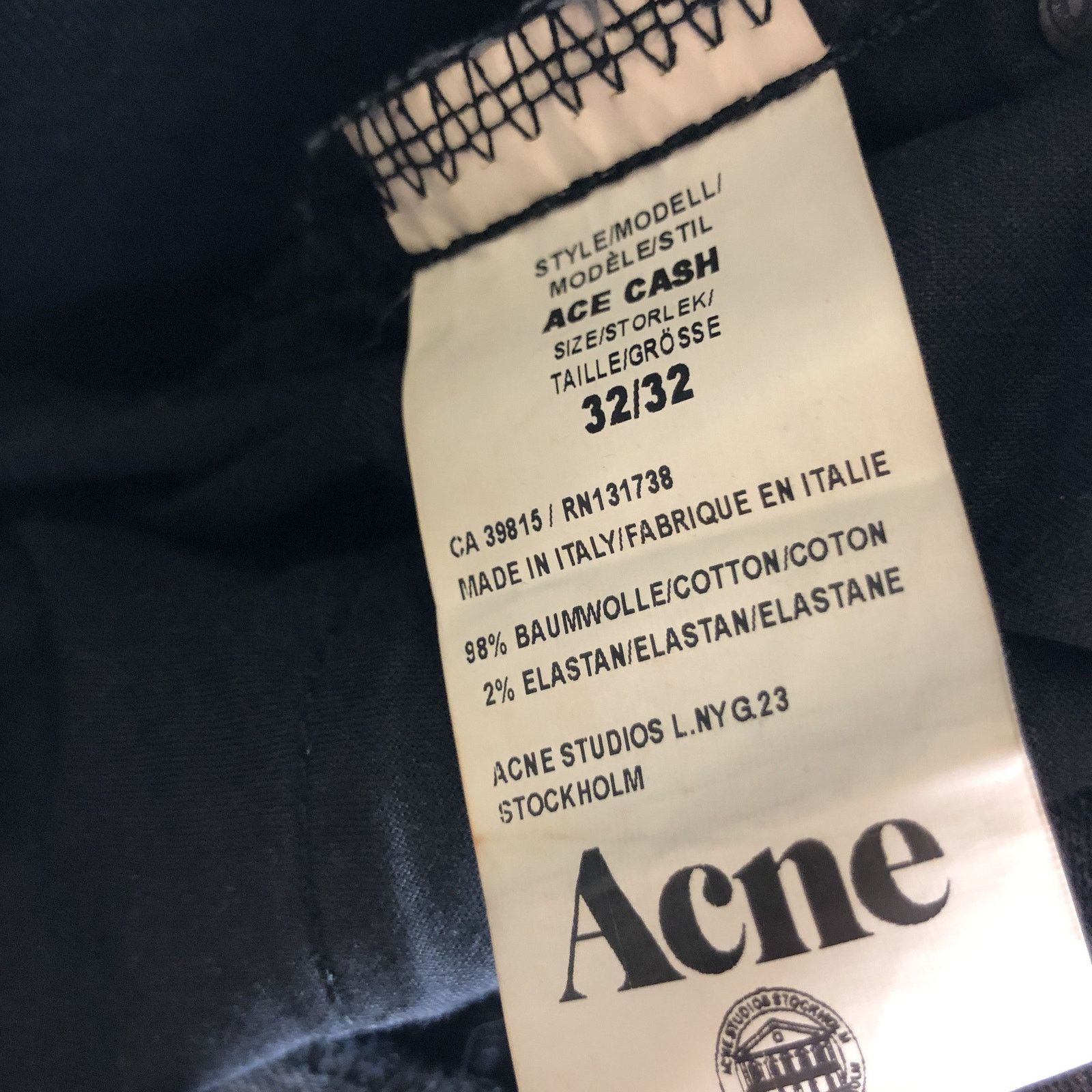 Acne Studios Acne Studios Ace Cash Jeans 32/32 Size US 32 / EU 48 - 6 Thumbnail