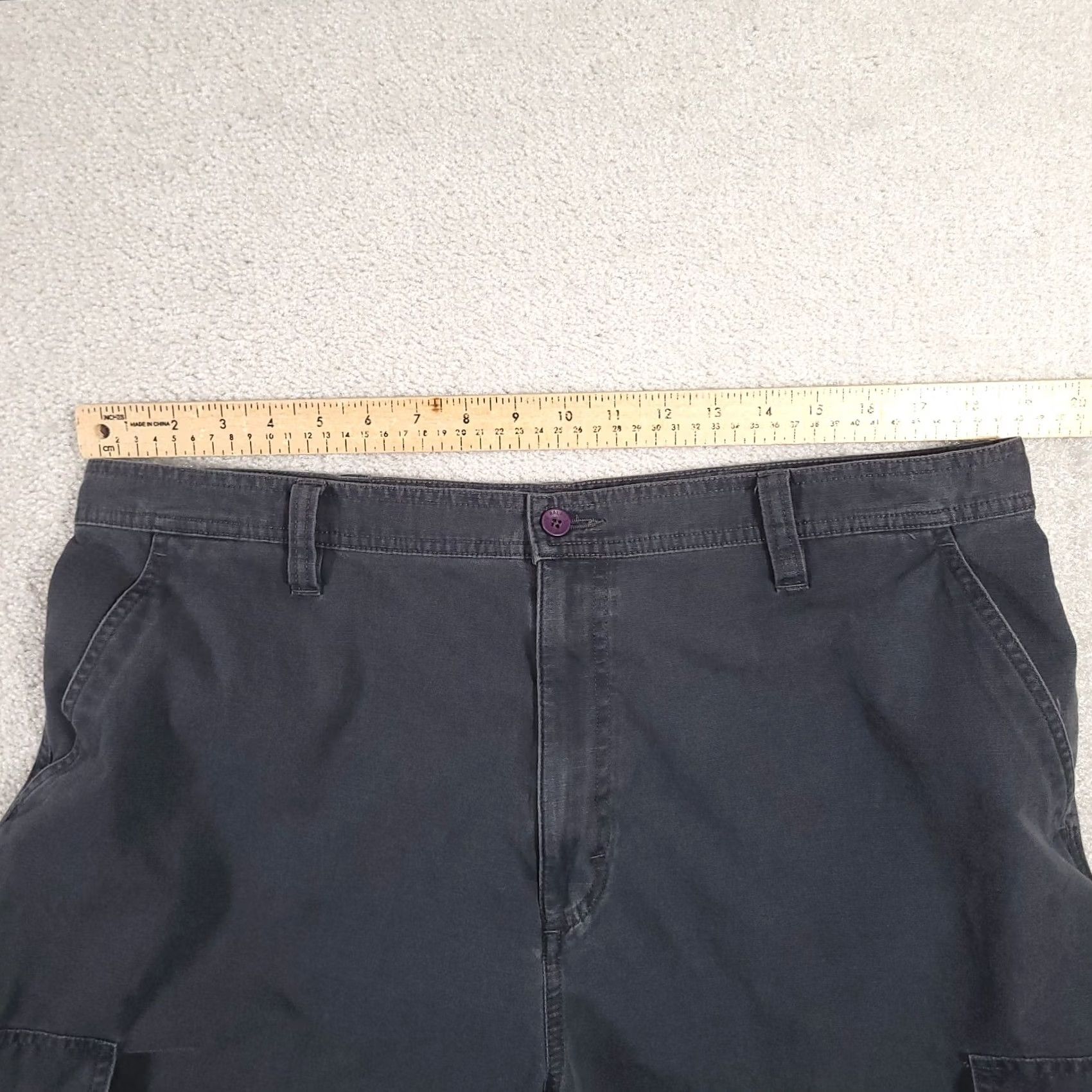 Ralph Lauren VINTAGE Ralph Lauren Chaps Cargo Shorts Mens 38 Blue 9" Inseam Flap Pockets Cargo Pocket Logo Mens Size US 38 / EU 54 - 3 Thumbnail