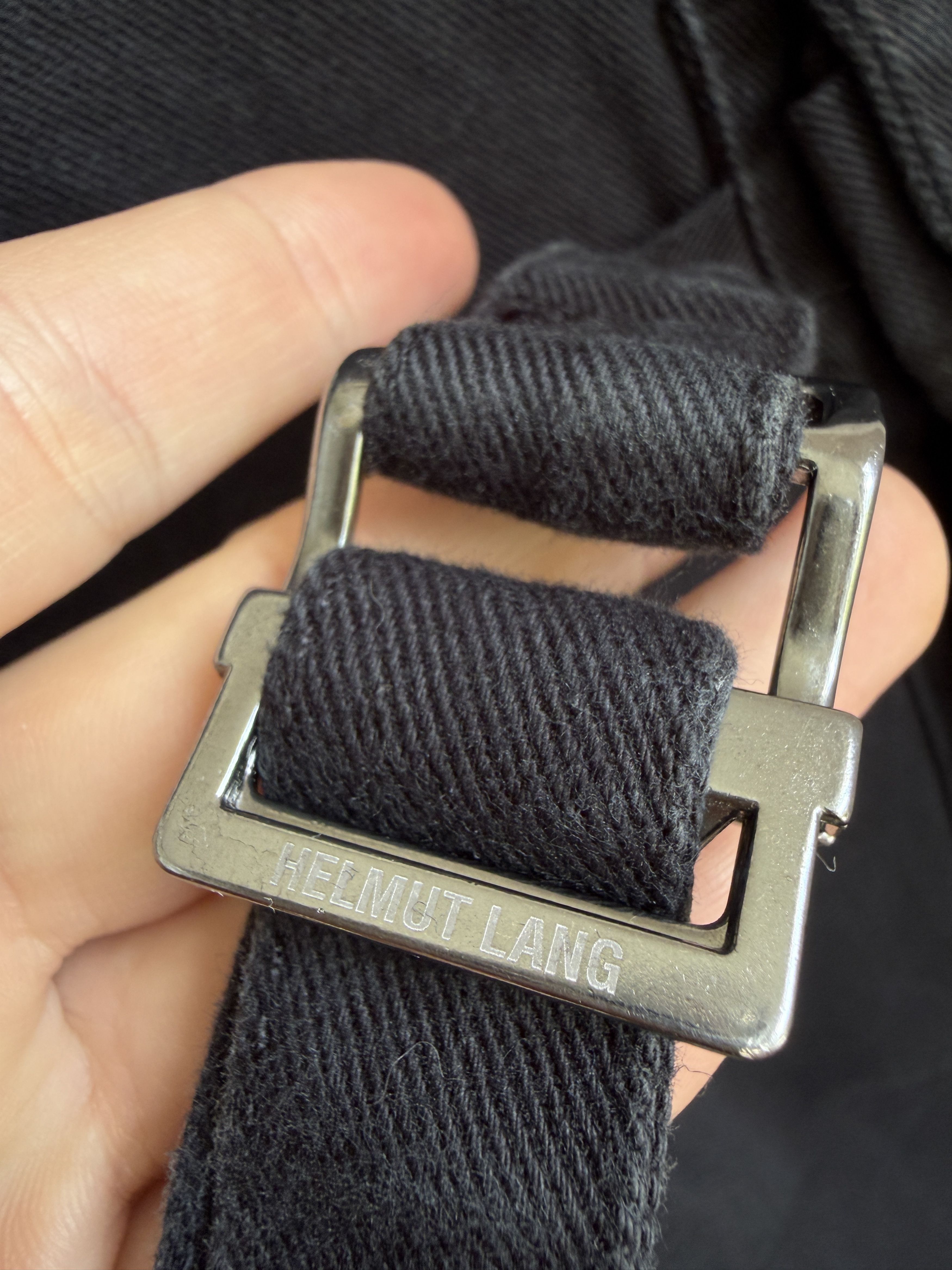 Helmut Lang Helmut Lang AW2004 Bondage Pants Black Denim Size US 33 - 9 Thumbnail