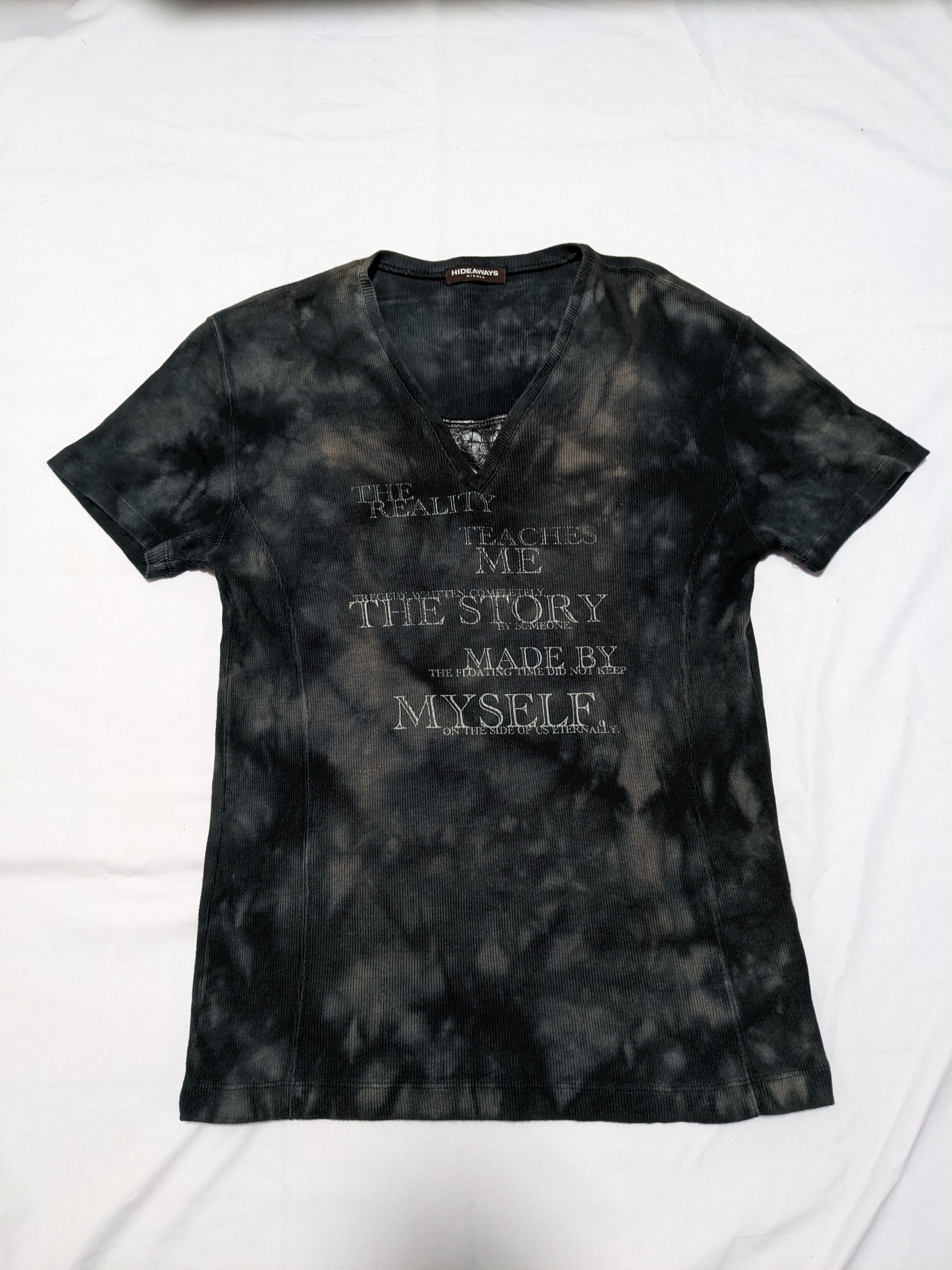 Japanese Brand × KMRii × Yasuyuki Ishii Japanese Hideaways Nicole Poem Black Tie Dye Shirt Size US M / EU 48-50 / 2 - 1 Thumbnail