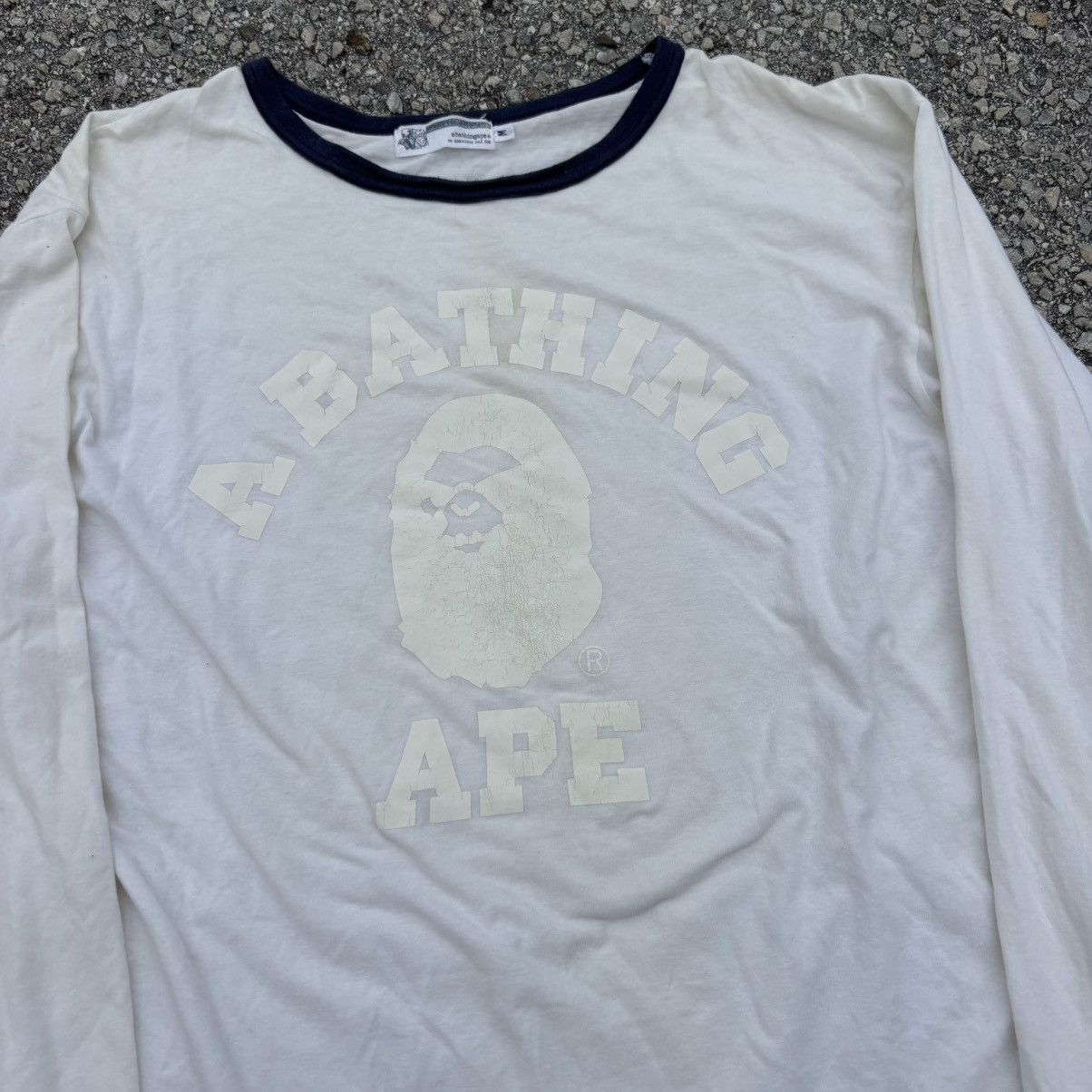 Bape 2000s Bape College Logo Long-Sleeve Size US M / EU 48-50 / 2 - 2 Thumbnail
