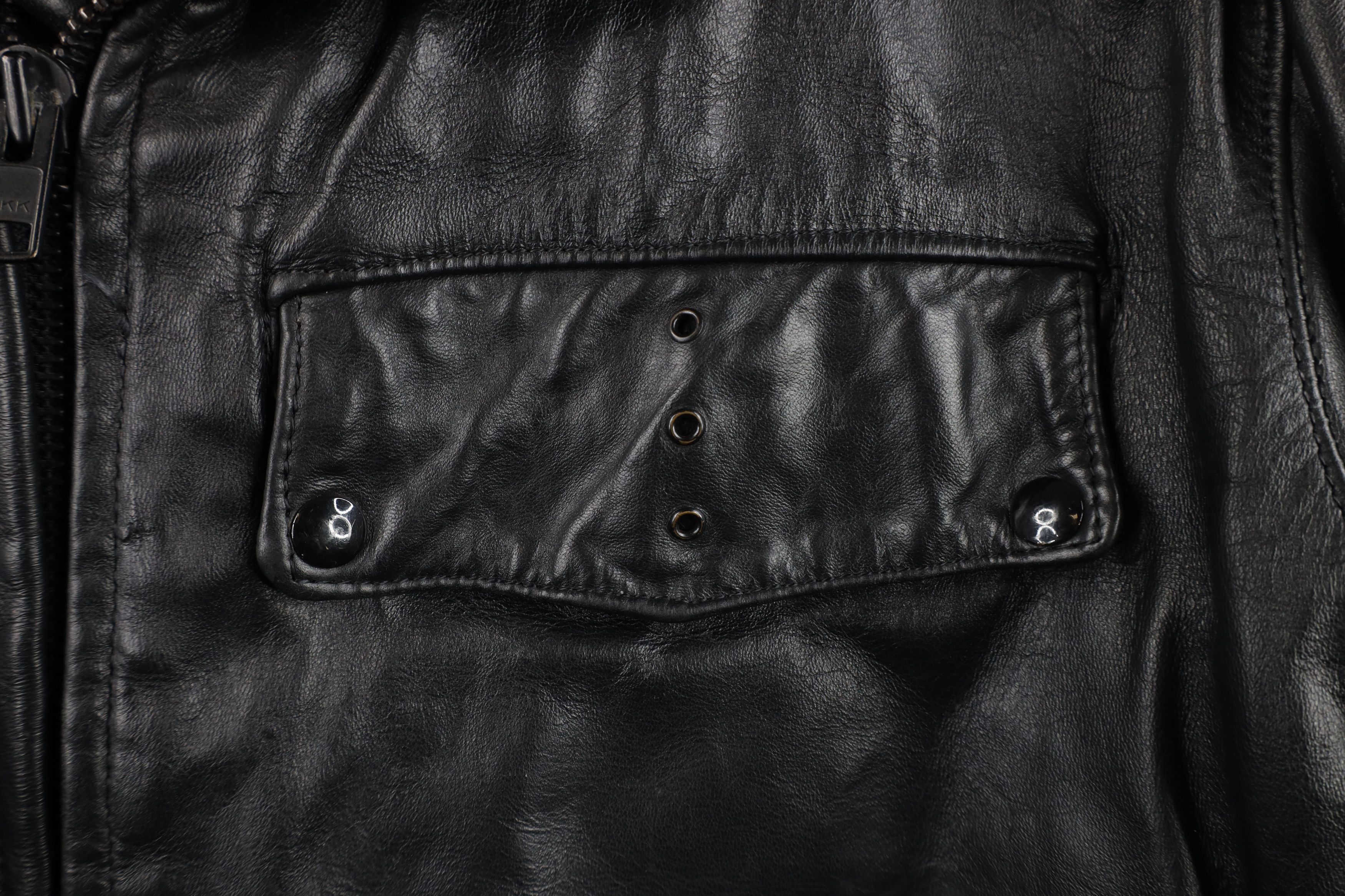 Vintage Vintage 70s 80s Detroit Police Leather Motorcycle Jacket USA Size US XL / EU 56 / 4 - 4 Thumbnail