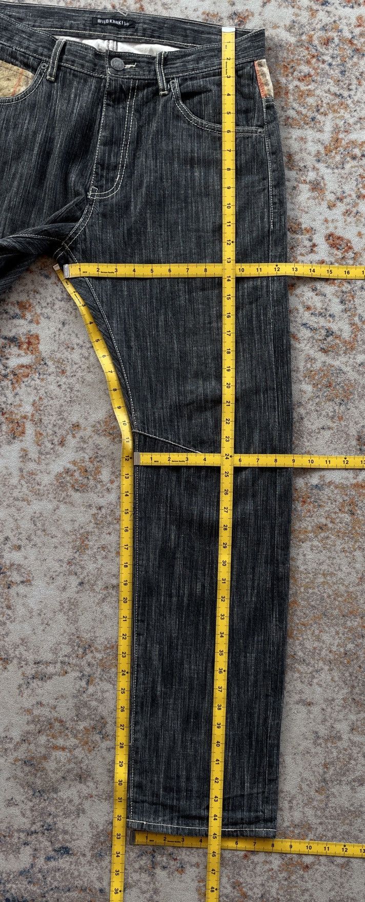Japanese Brand WILD KHAKIS PATCHWORK JEANS Size US 33 - 12 Thumbnail