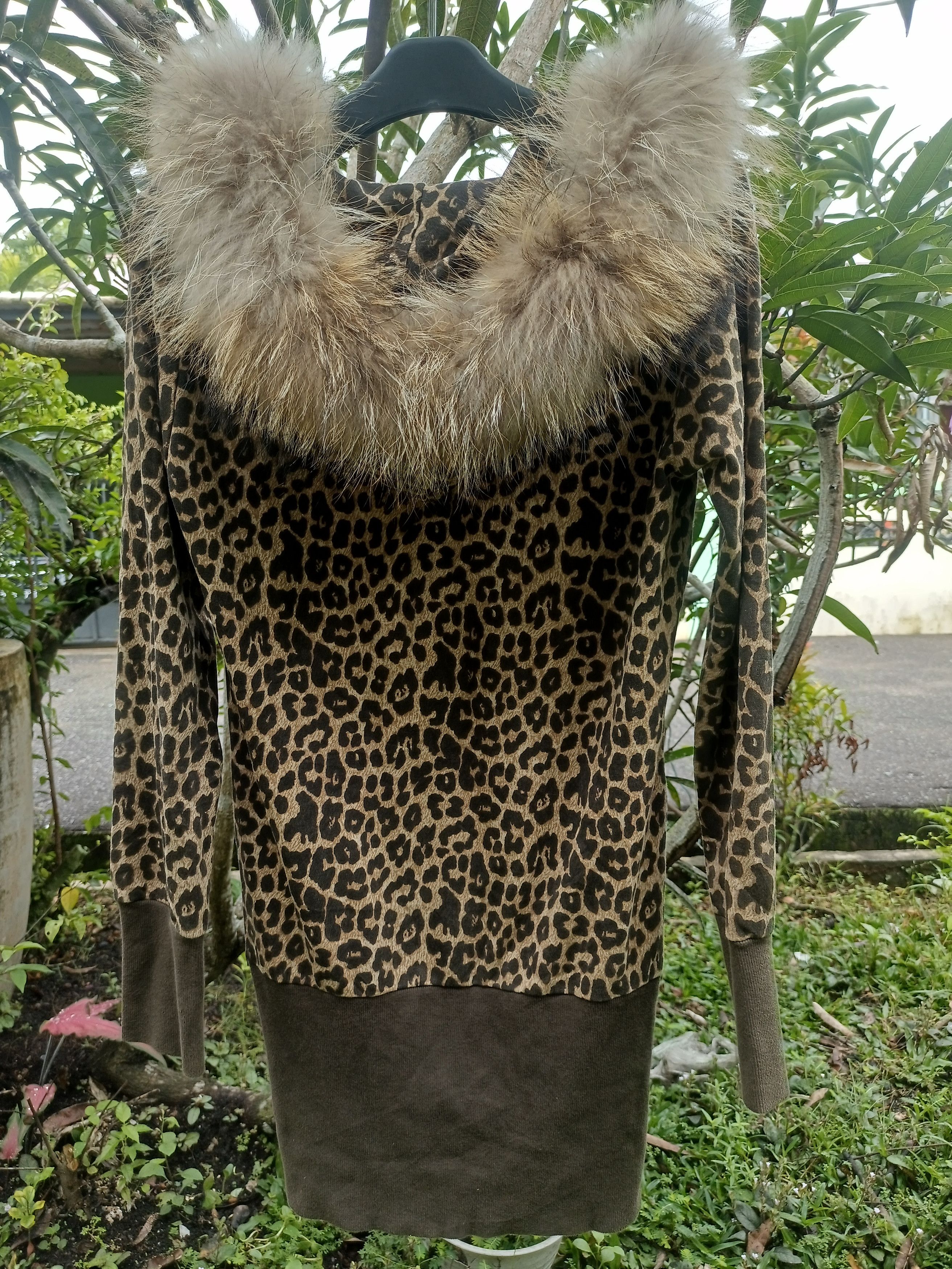 Japanese Brand JOKY GAL Leopard Print Fur Zipper Hoodie Size US S / EU 44-46 / 1 - 25 Thumbnail