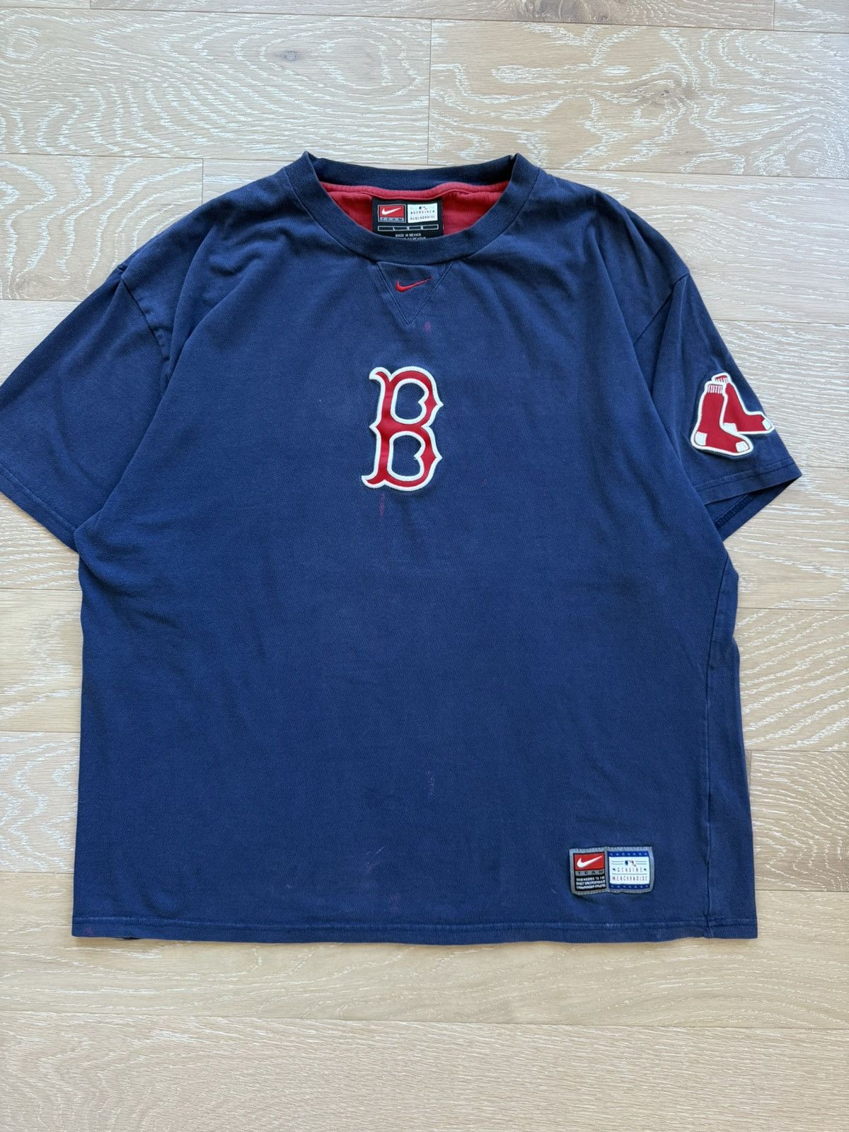 Nike Nike Boston Red Sox Center Check MLB Shirt Size US L / EU 52-54 / 3 - 10 Thumbnail