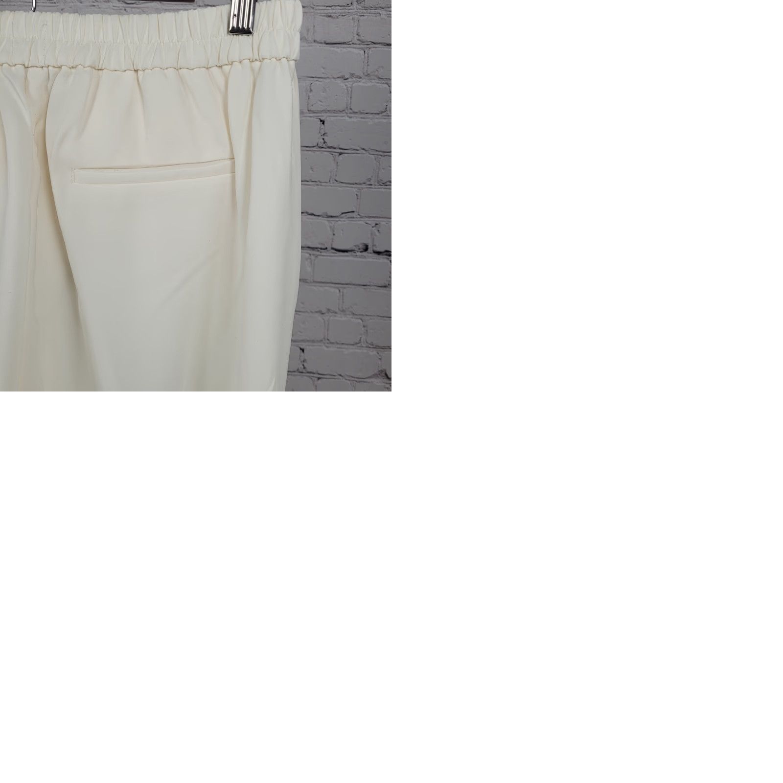 J.Crew J.Crew Ivory Jamie Pant Mid Rise Pull On Lightweight Tapered Ankle 4 (28x27) Womens Pants Size 27" / US 4 / IT 40 - 9 Thumbnail