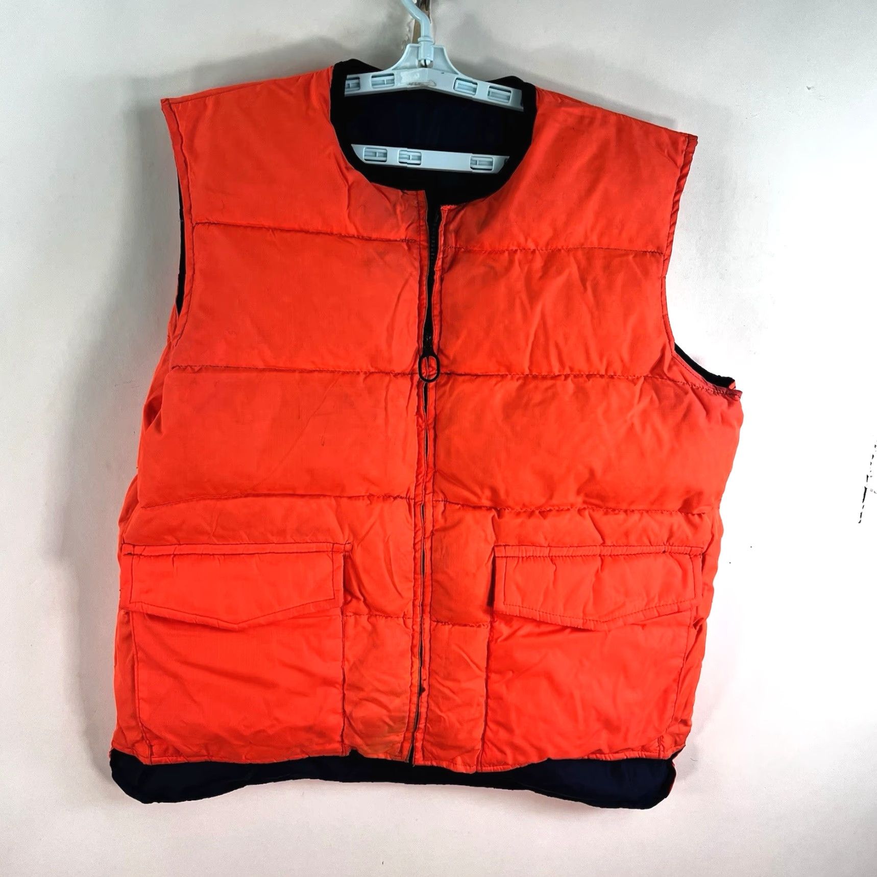 Sears VINTAGE Sears Down & Feather Reversible Vest Mens Size L Blue/Orange Puffer Jacket 80s Outdoor Size US L / EU 52-54 / 3 - 2 Thumbnail