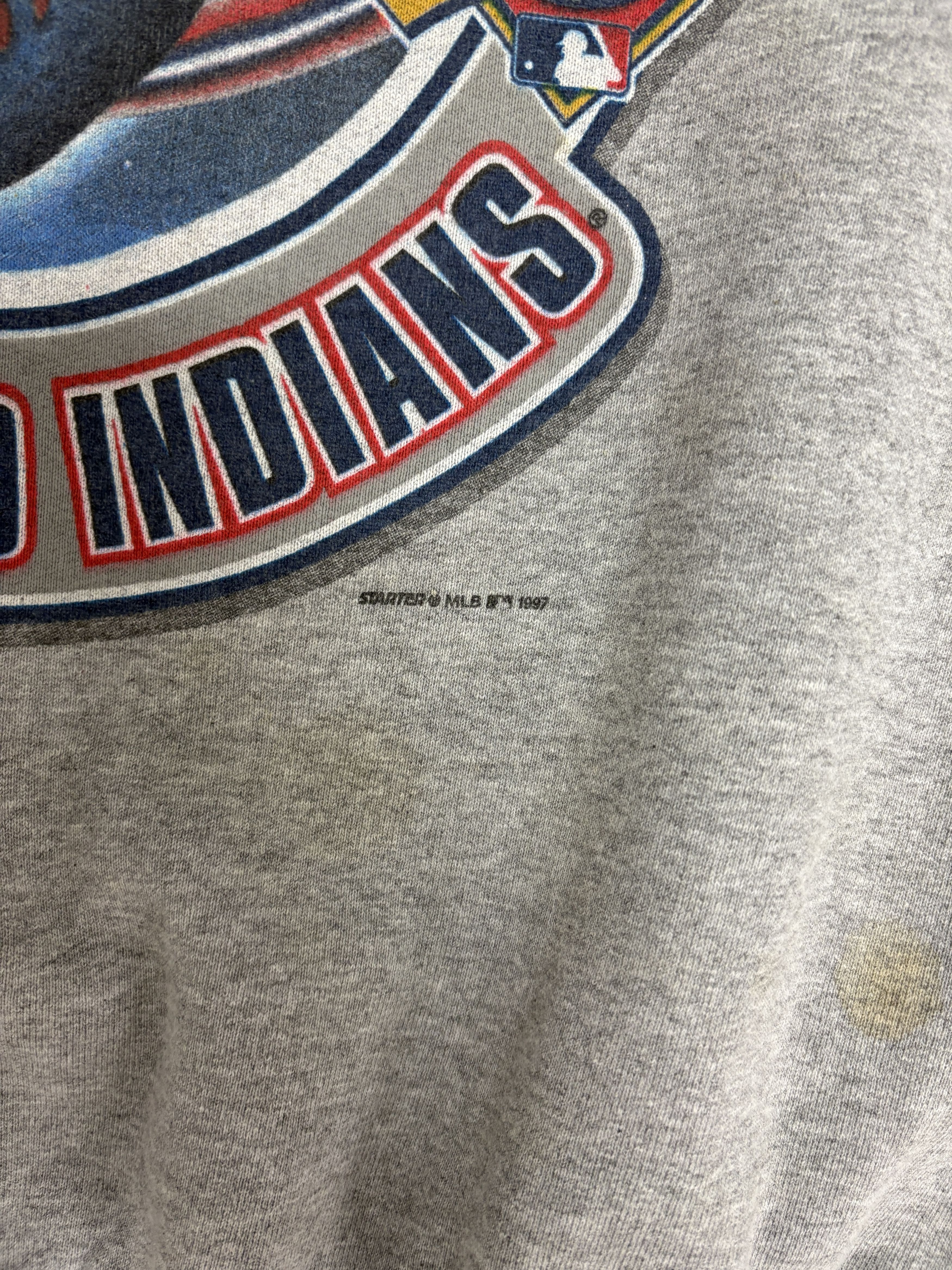 Starter Cleveland Indians AL Champions Vintage Crewneck Sweater Size US XL / EU 56 / 4 - 2 Thumbnail