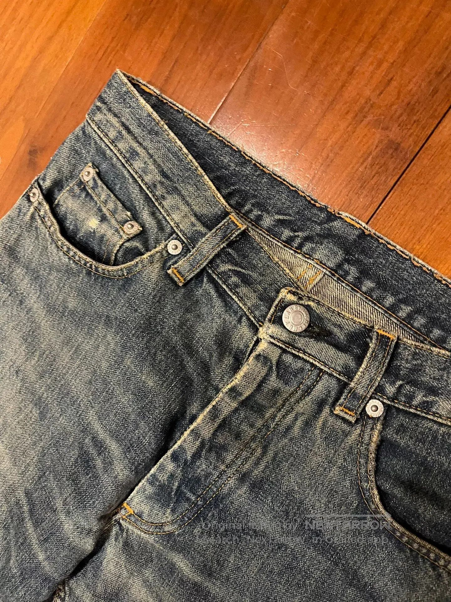 Junya Watanabe Helmut Lang Painted Denim Jeans. Size 27" / US 4 / IT 40 - 4 Thumbnail