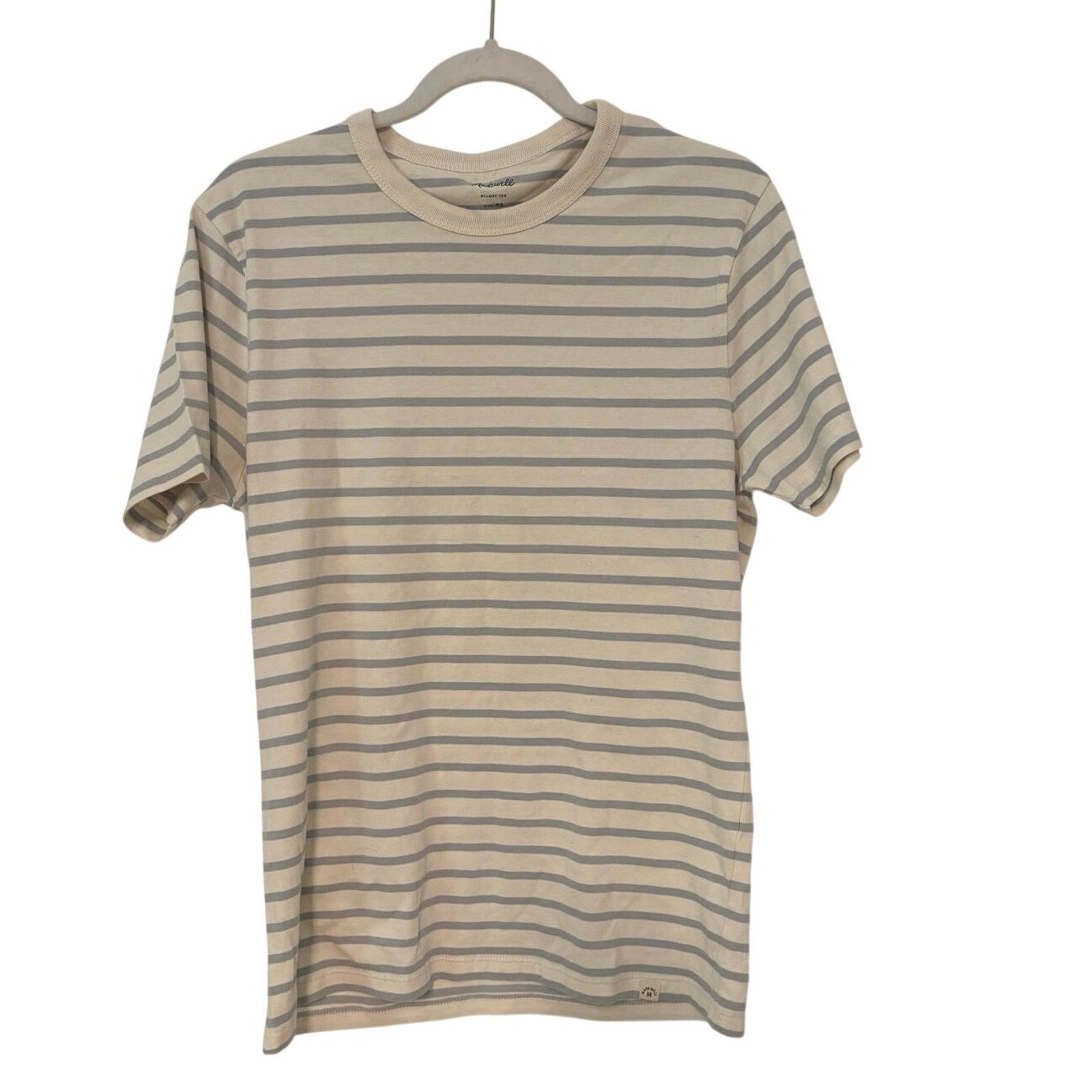 Madewell NWOT Madewell Garment-Dyed Allday Crewneck Tee Blue Size XS Size US XS / EU 42 / 0 - 1 Thumbnail