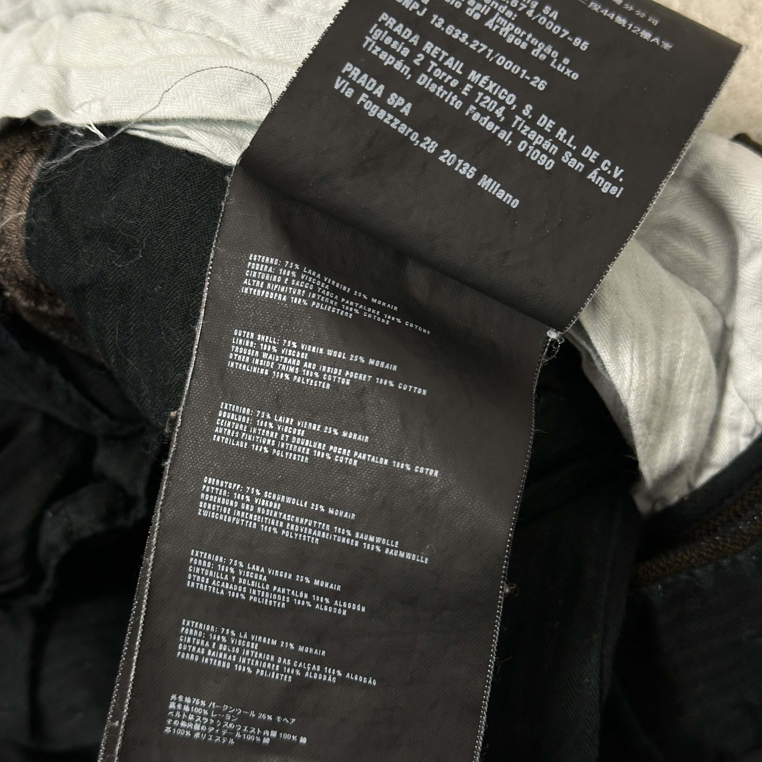 Prada Vintage Avant Garde Striped Old Money Prada Pants Y2K Size 32" / US 10 / IT 46 - 8 Thumbnail