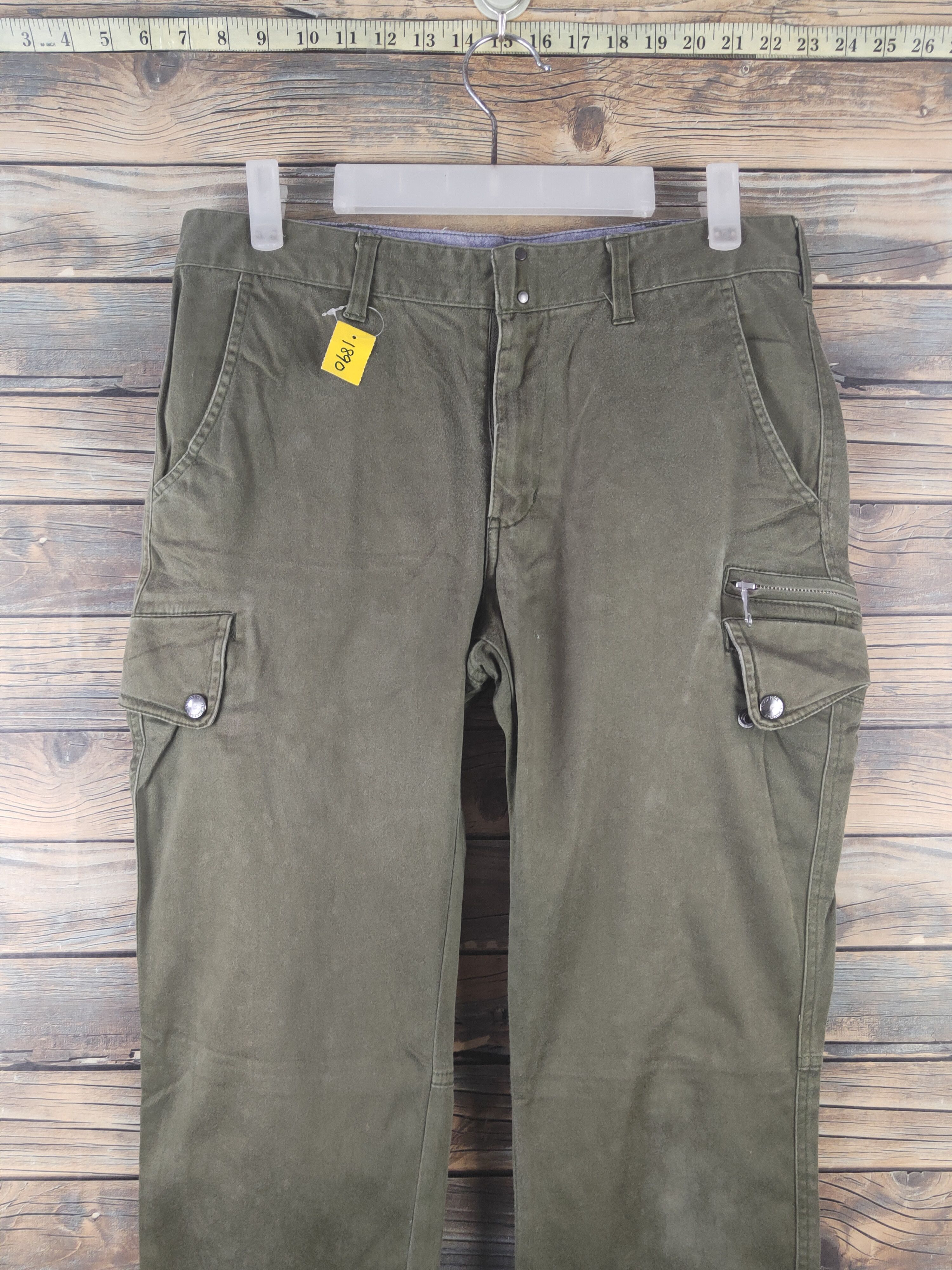 Japanese Brand DL The Mixpice Olive Multipocket Tactical Cargo Pants #1890 Size US 30 / EU 46 - 2 Thumbnail