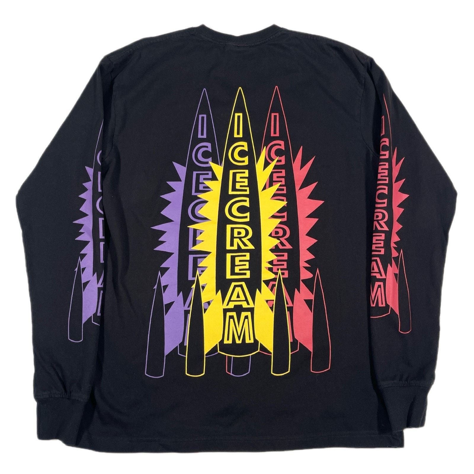 Billionaire Boys Club × Icecream SS22 Ice Cream Crayon Rockets Long Sleeve Tee Shirt Black Size US S / EU 44-46 / 1 - 4 Thumbnail