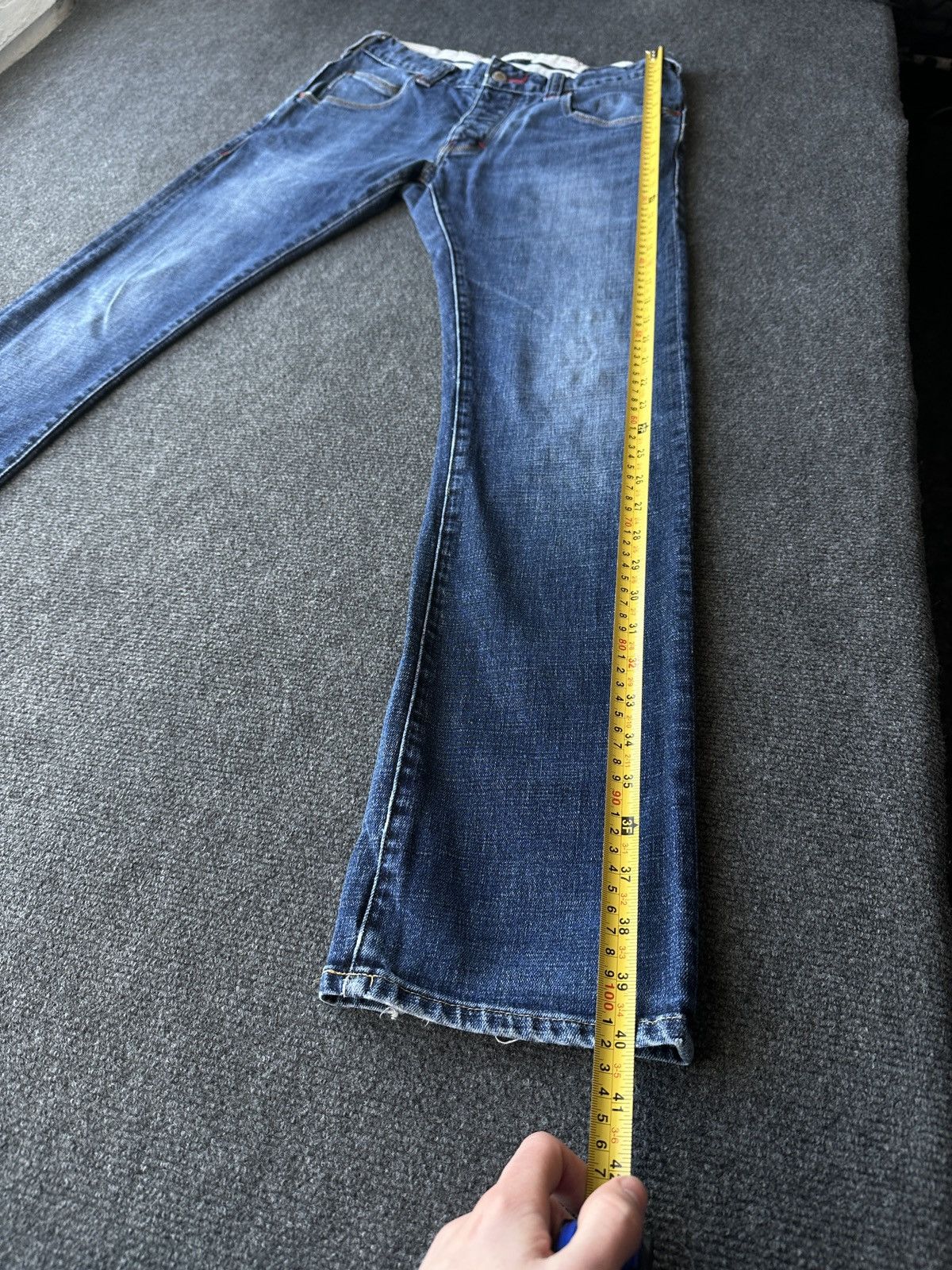 Armani 🚨Y2K WOMEN ARMANI JEANS WITH LOGO AVANT GARDE DENIM PANTS Size 30" / US 8 / IT 44 - 14 Thumbnail