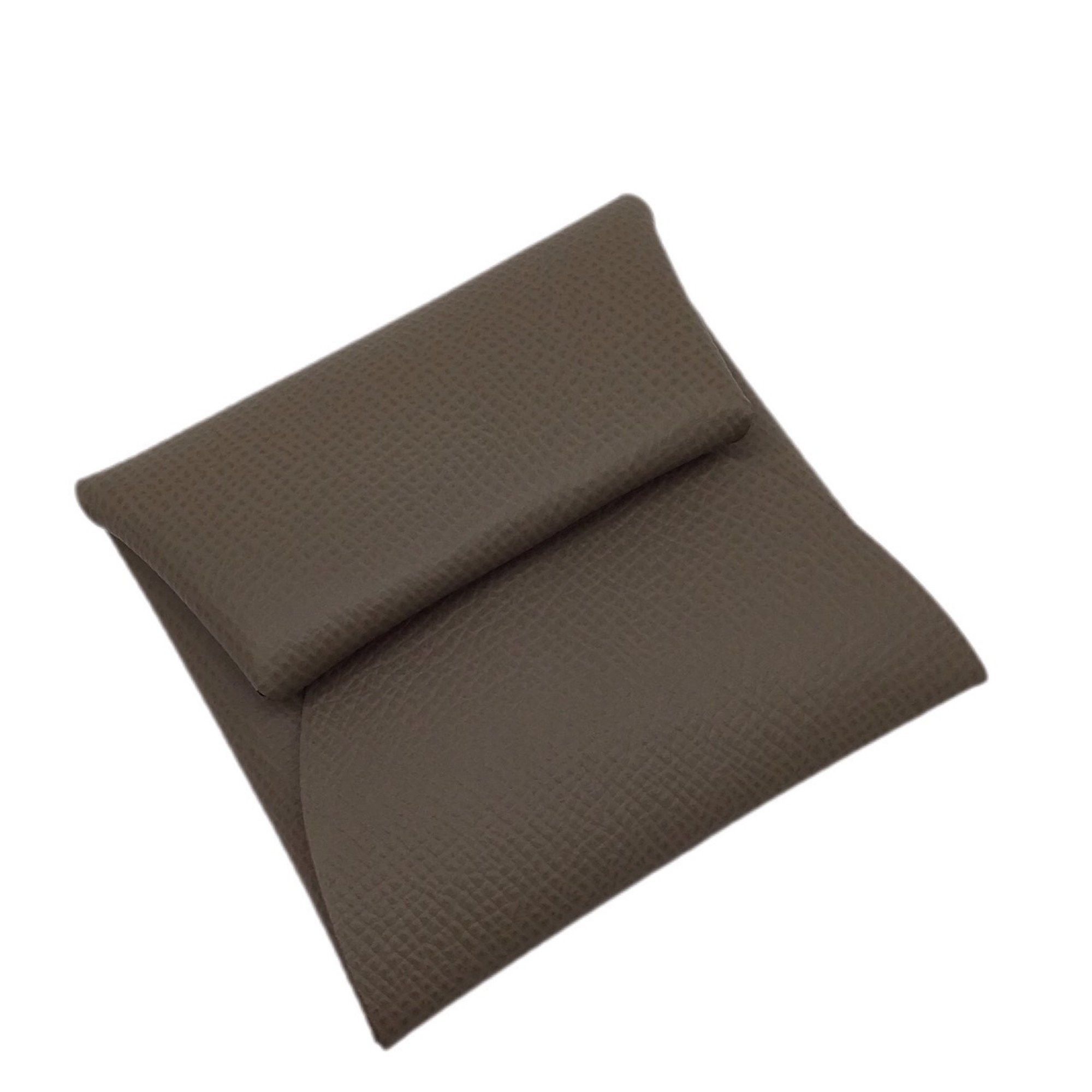 image of Hermes Bastia Epson Etoupe B Engraved 2023 Coin Purse Case Leather Goods Accessories Compact Ladies