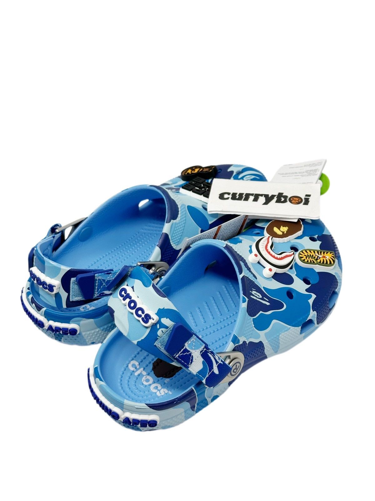 Bape × Crocs Crocs Classic Clog A Bathing Ape ABC Camo Blue Size US 10 / EU 43 - 5 Thumbnail