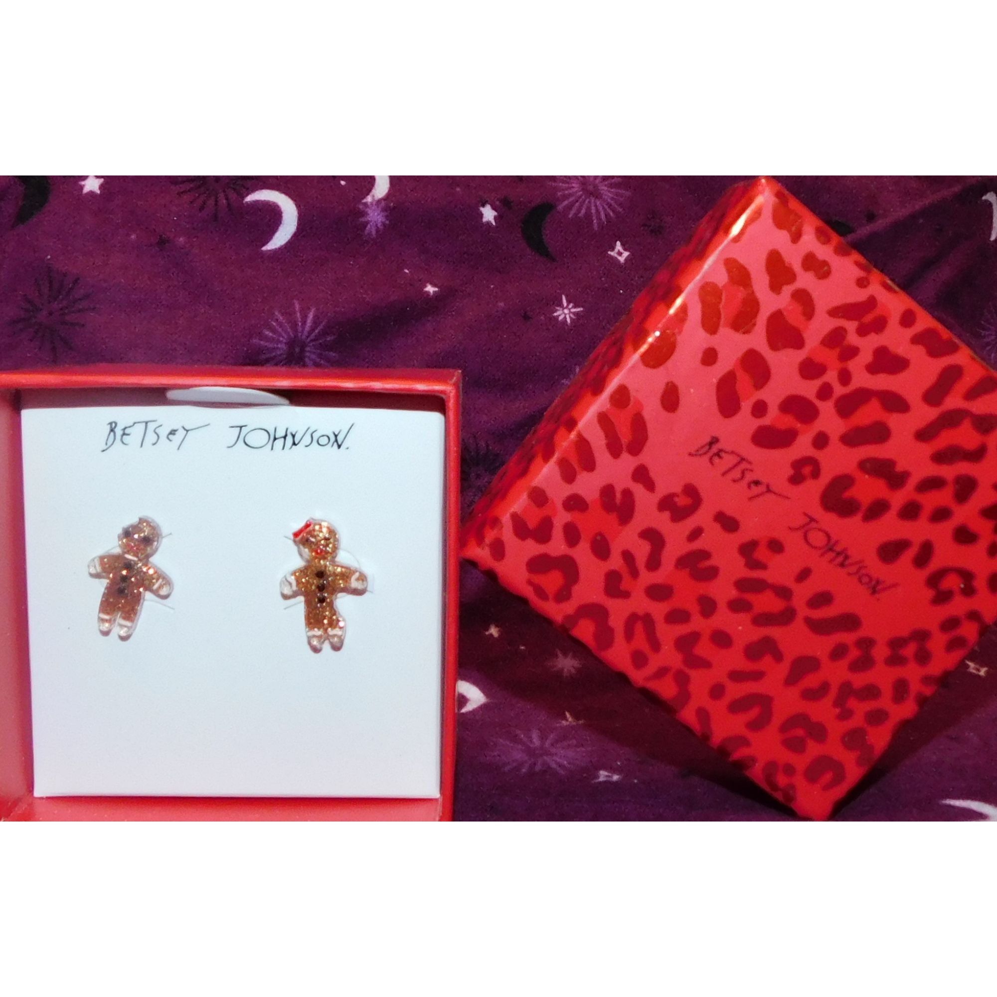 Betsey Johnson Betsey Johnson Gingerbread People Earrings Size ONE SIZE - 2 Thumbnail