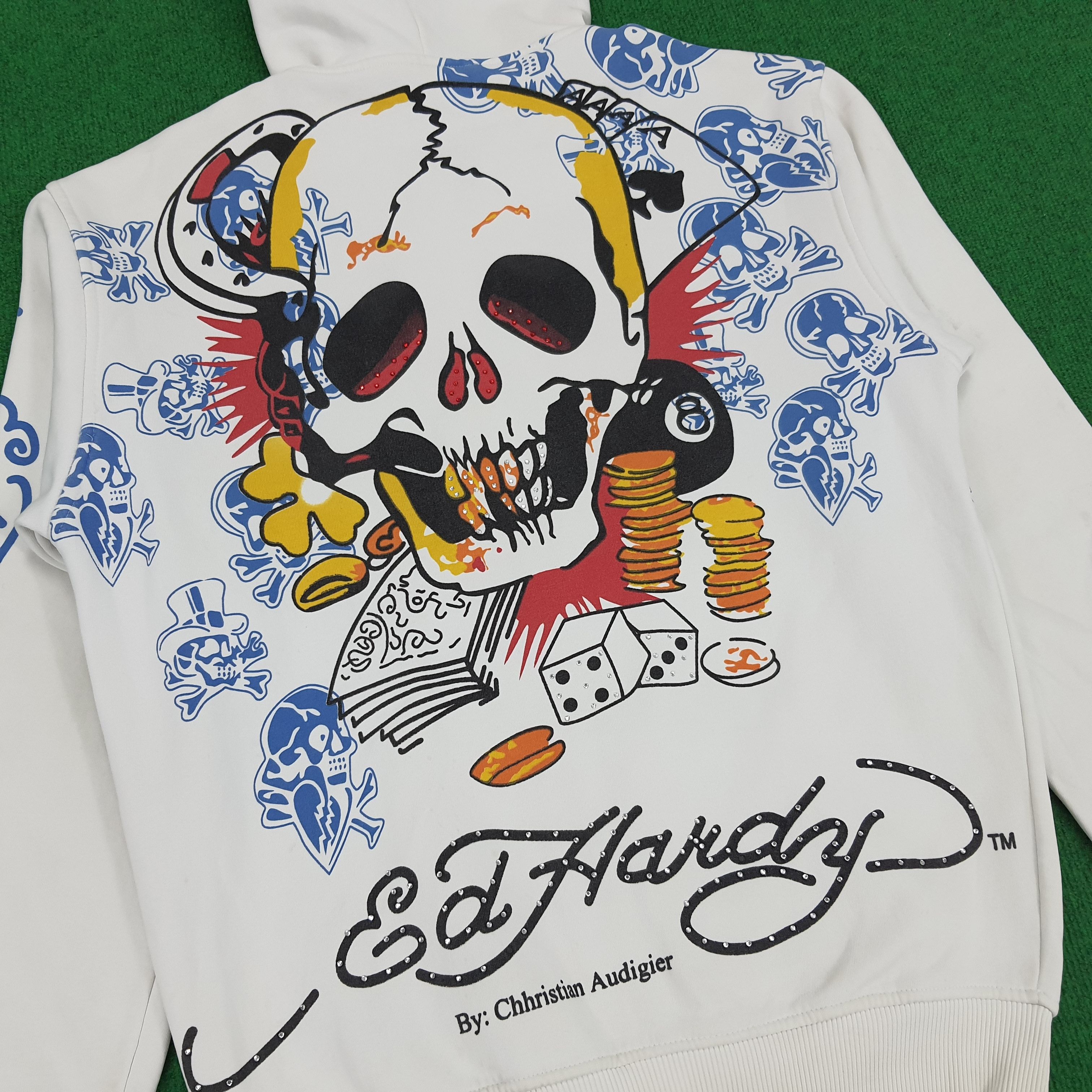 Christian Audigier × Ed Hardy Vintage Ed Hardy by Christian Audigier Fullprinted Hoodies Size US M / EU 48-50 / 2 - 2 Thumbnail