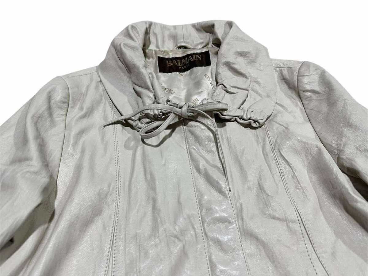 Balmain 🔥Vintage Balmain Faux Leather Poncho Jacket Size L / US 10 / IT 46 - 3 Thumbnail