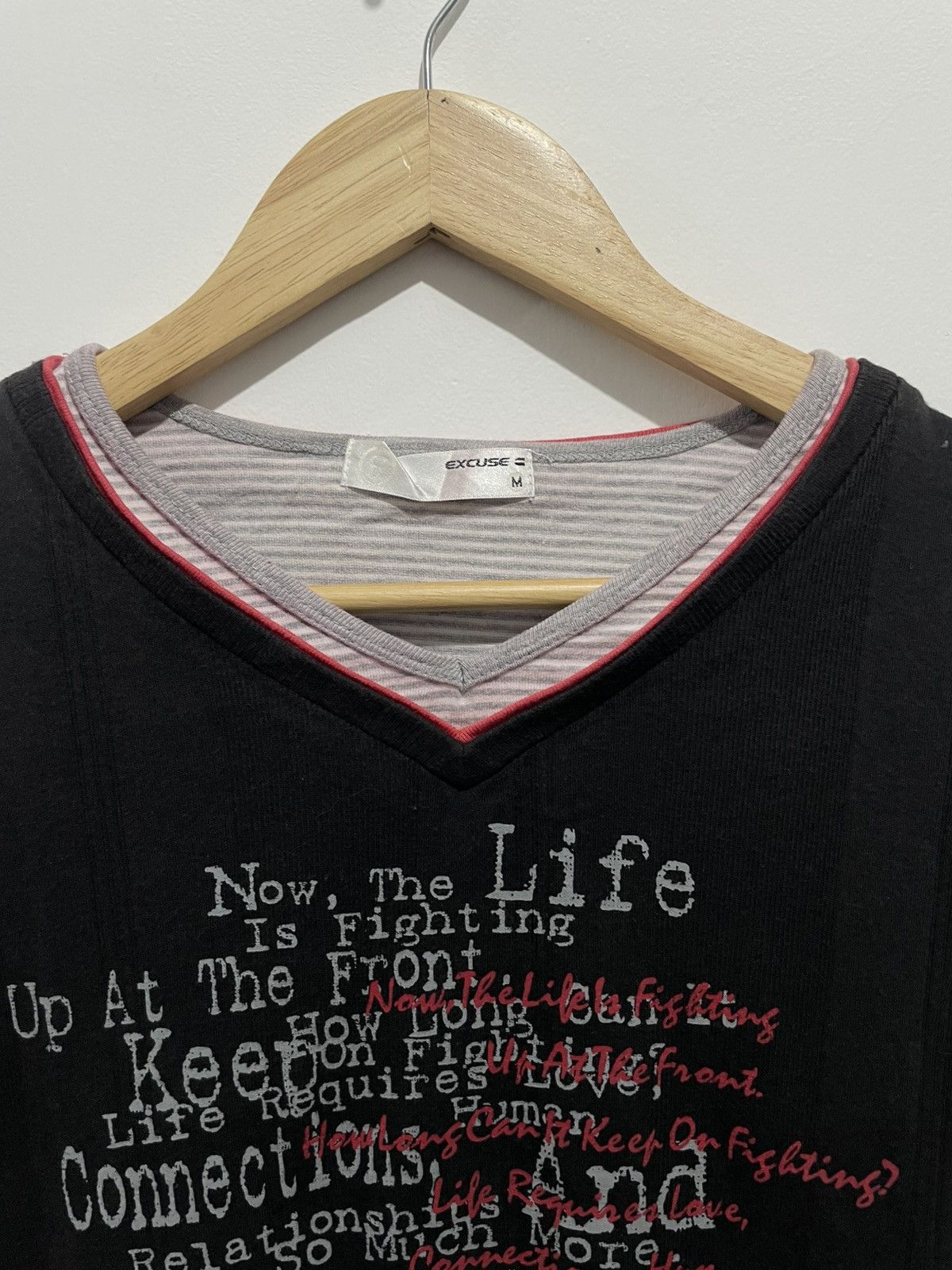 Beauty Beast × If Six Was Nine × Japanese Brand DOUBLE LAYER EXCUSE ARCHIVE LONG SLEEVE Size US M / EU 48-50 / 2 - 5 Thumbnail
