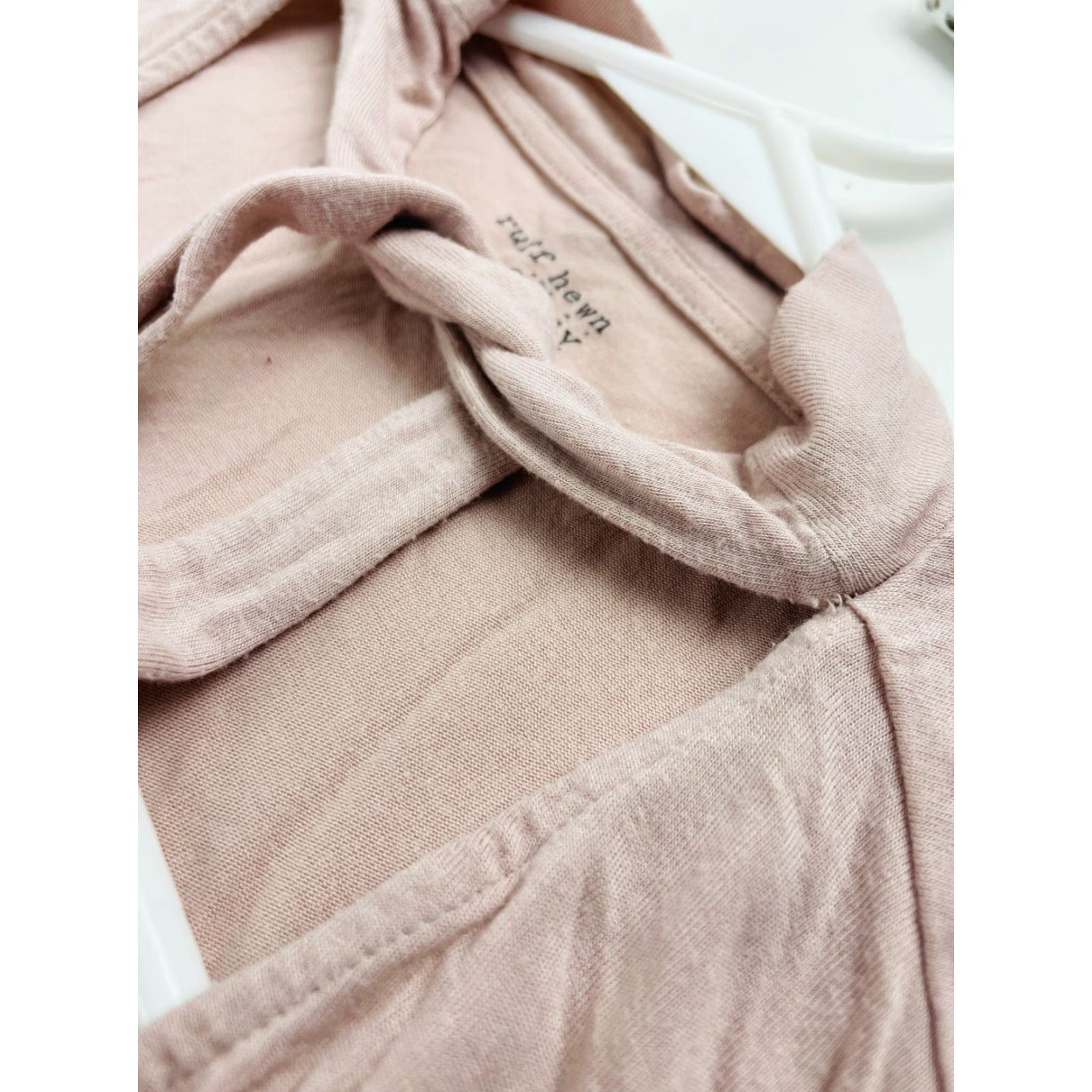 Pinko Ruff Hewn Shirt Women L Blush Pink Knot-Tie Neck V-Neck Long Sleeve Shirt Womens L Blush Pink Knot-Tie Neck V-Neck Long Sleeve Size L / US 10 / IT 46 - 5 Thumbnail