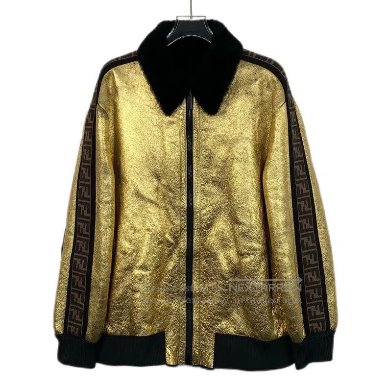 Fendi Fendi Black Side Logo Letter Reversible Collar Zipper Jack Size US S / EU 44-46 / 1 - 3 Thumbnail