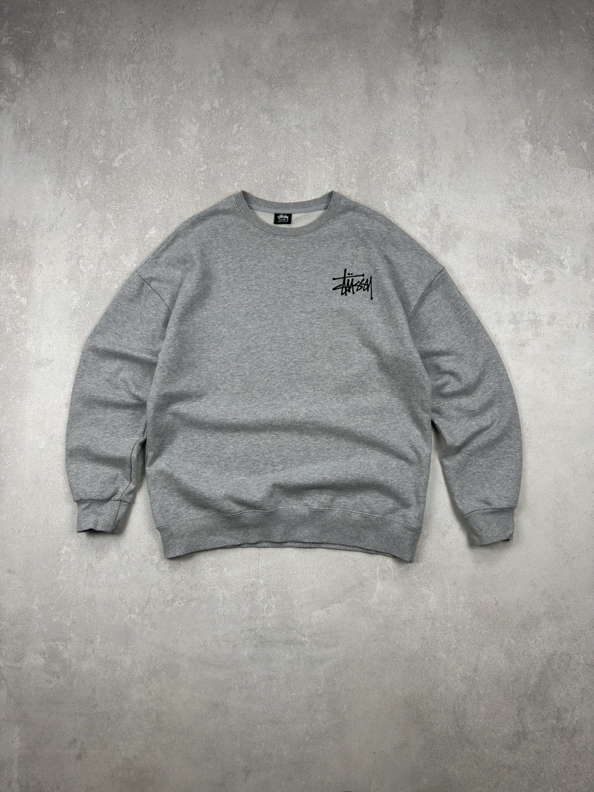 Stussy Stussy Classic Gray Sweatshirt Big Logo Crew Neck Y2k sz XL Size US XL / EU 56 / 4 - 5 Thumbnail